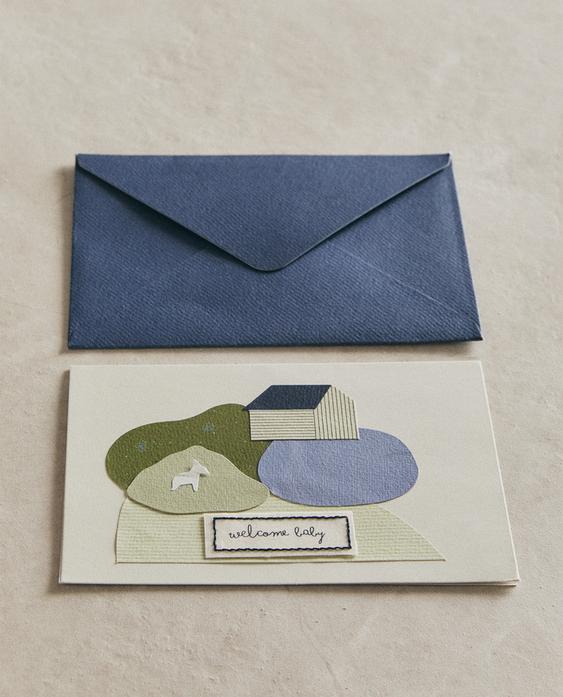 بطاقة ترحيب بجحش صغير