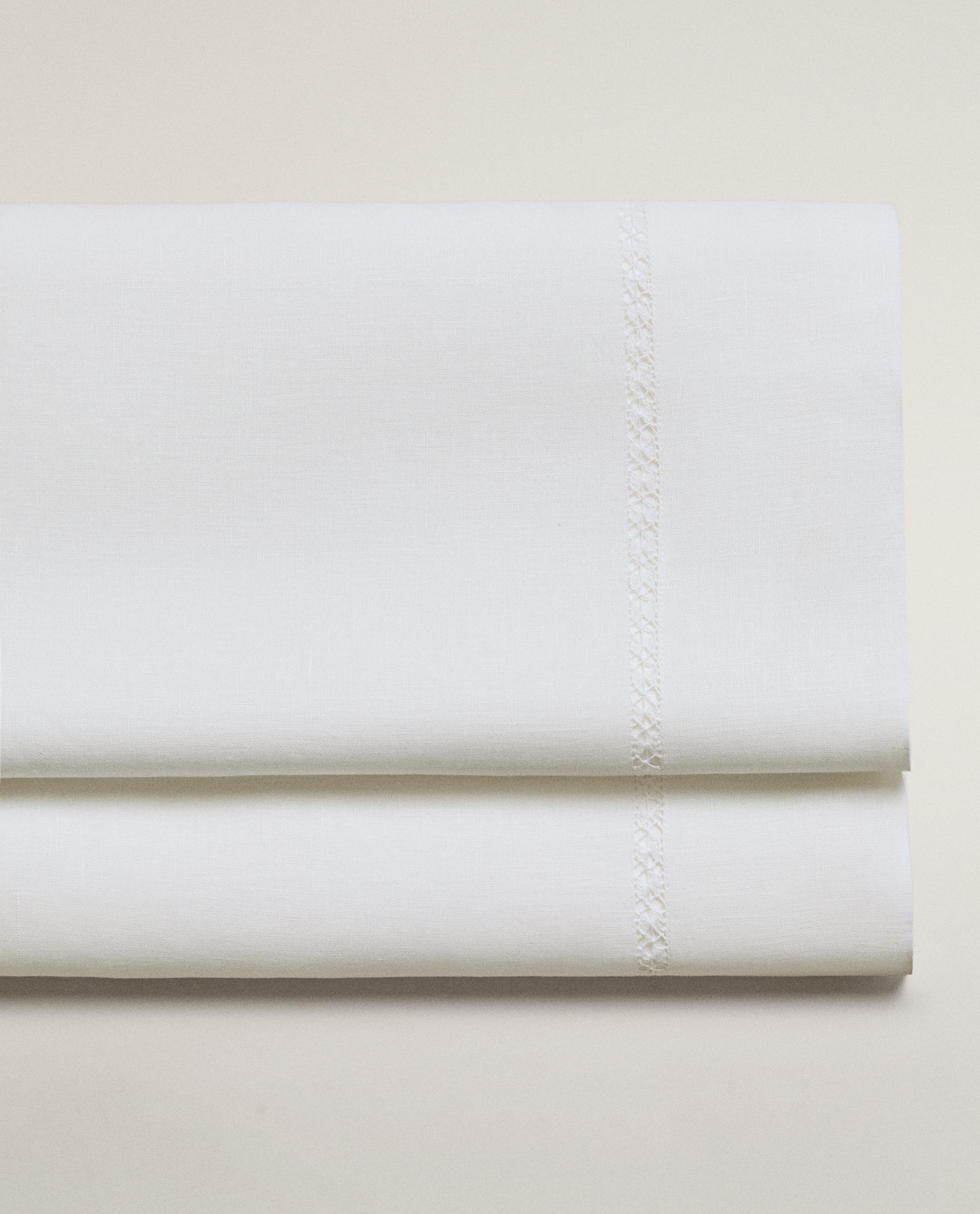 HEMSTITCHED LINEN FLAT SHEET product thumbnail 9