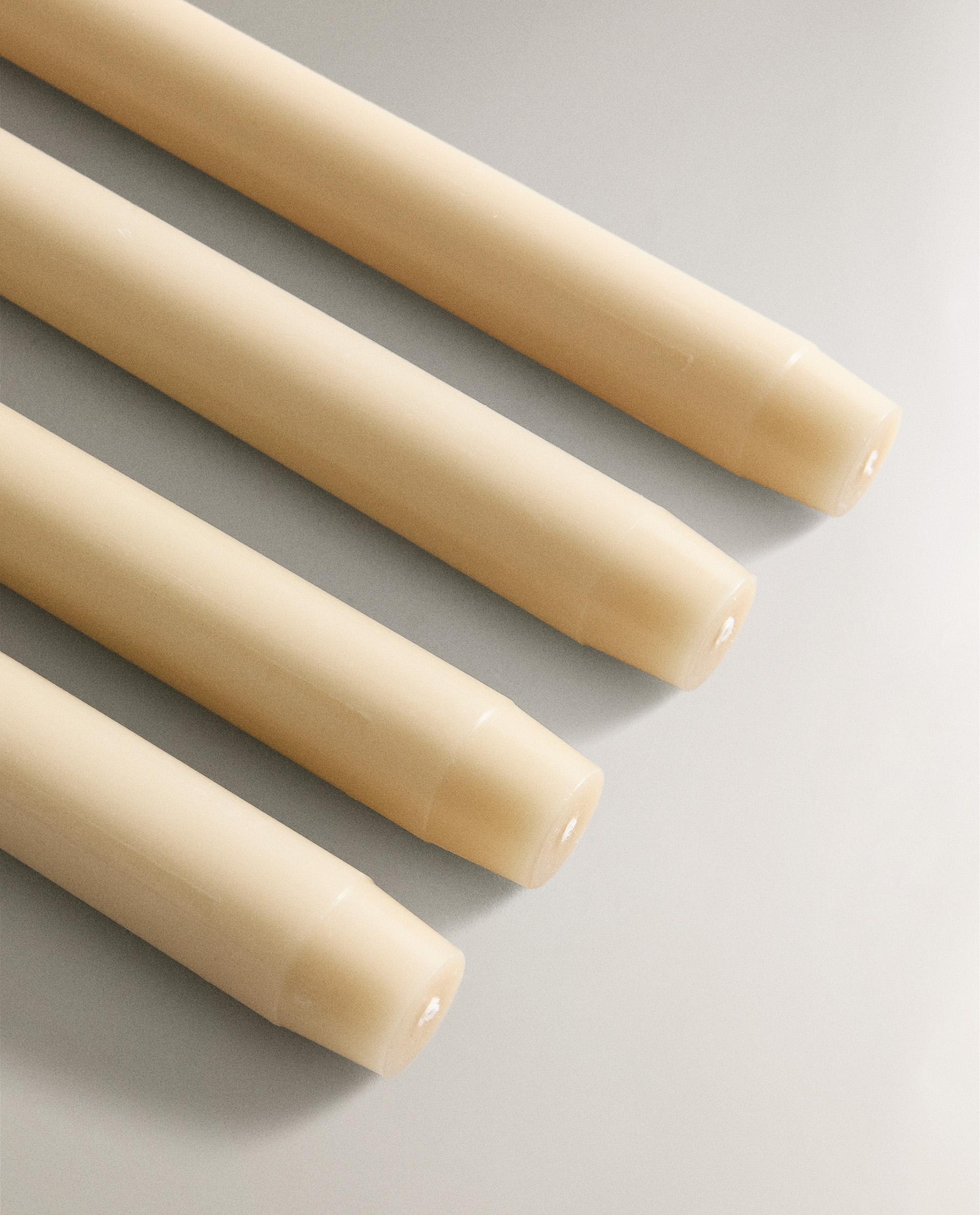 PACK OF LONG DECORATIVE CYLINDRICAL CANDLES (PACK OF 4) product thumbnail 9
