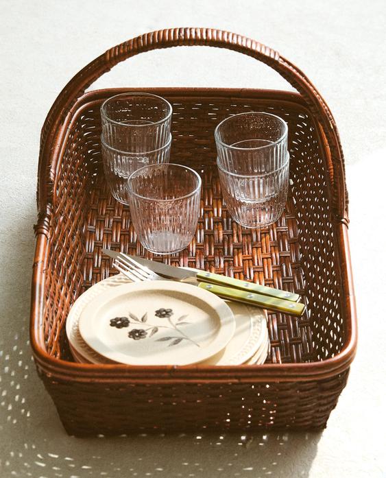 LONG RATTAN BASKET