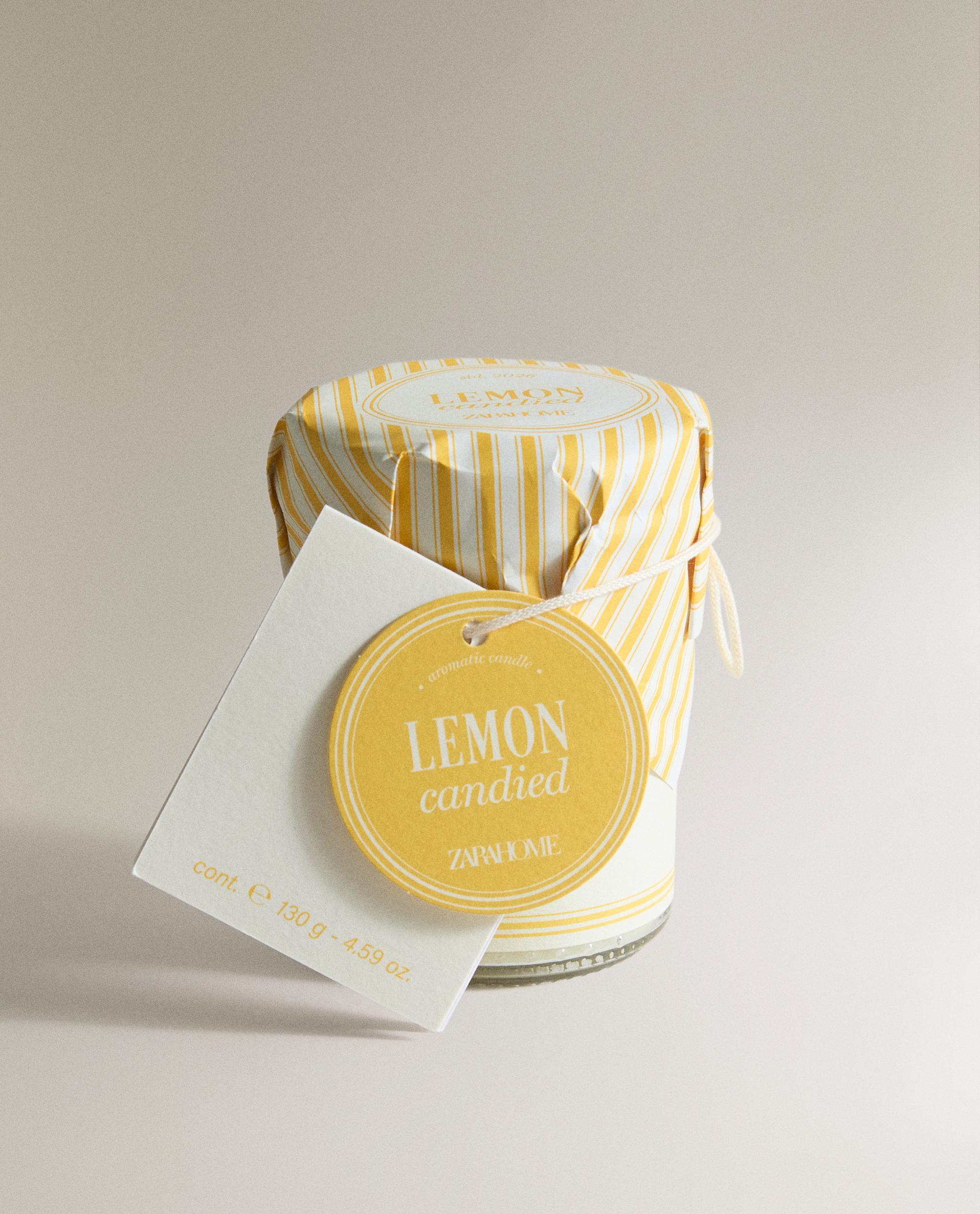 (130 G) LEMON CANDIED SCENTED CANDLE product thumbnail 5