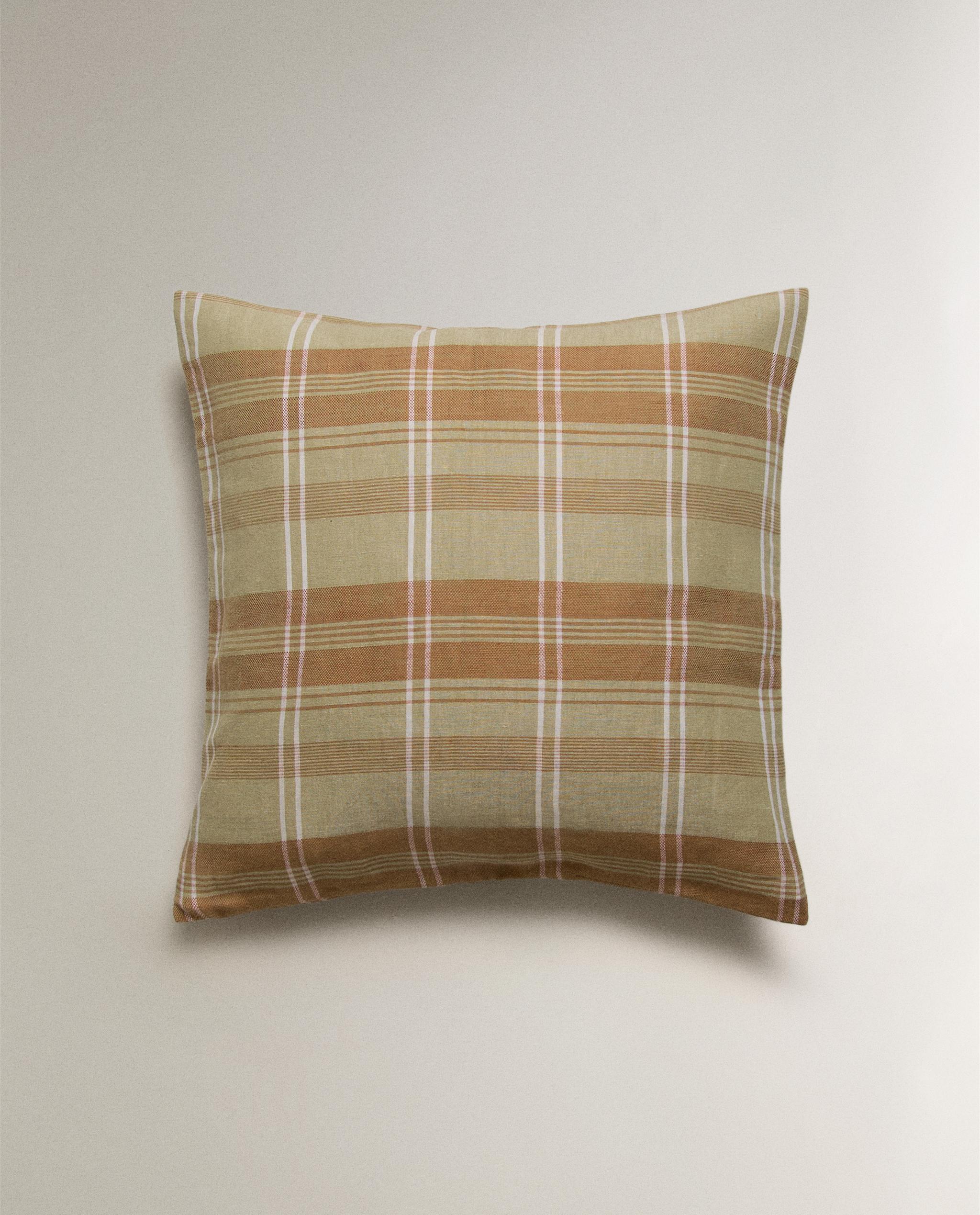 チェック柄クッションカバー | Zara Home 日本/Japan