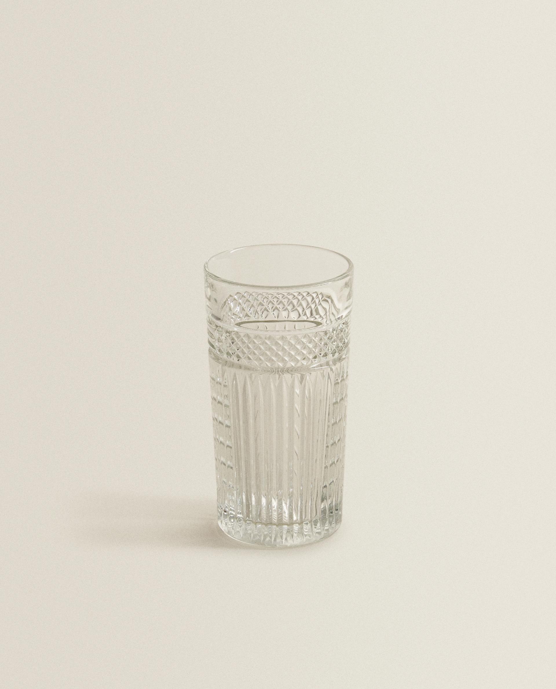 RAISED-DESIGN GLASS SOFT DRINK TUMBLER product thumbnail 13