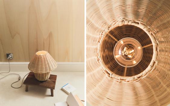 KIDS' RATTAN TABLE LAMP