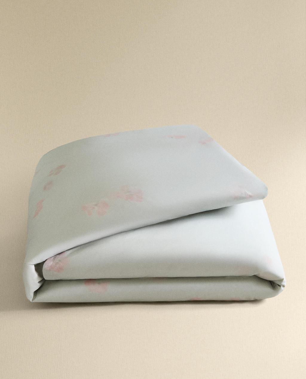 FLORAL DUVET COVER AND PILLOWCASE SET