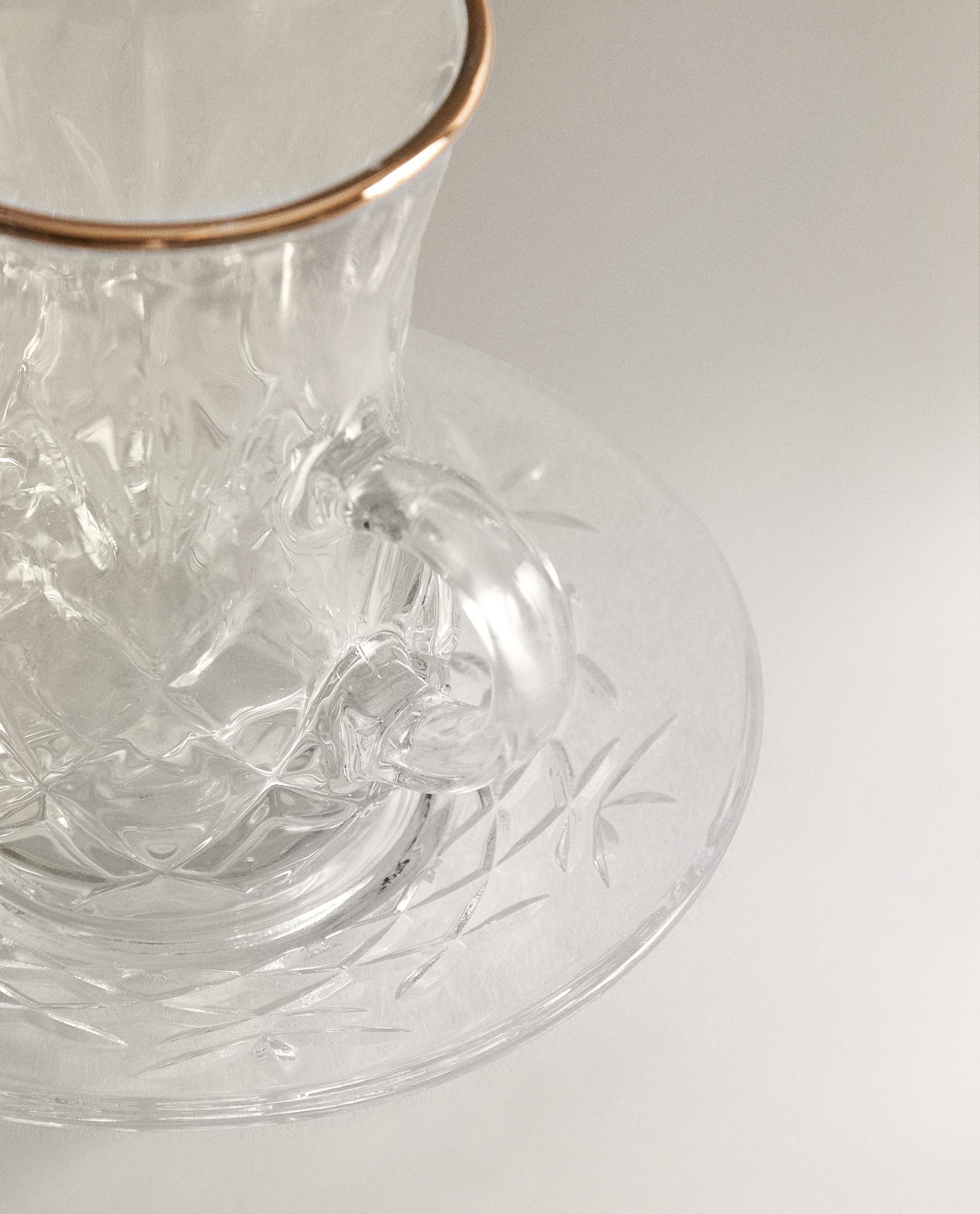 ENGRAVED GLASS TEACUP product thumbnail 5