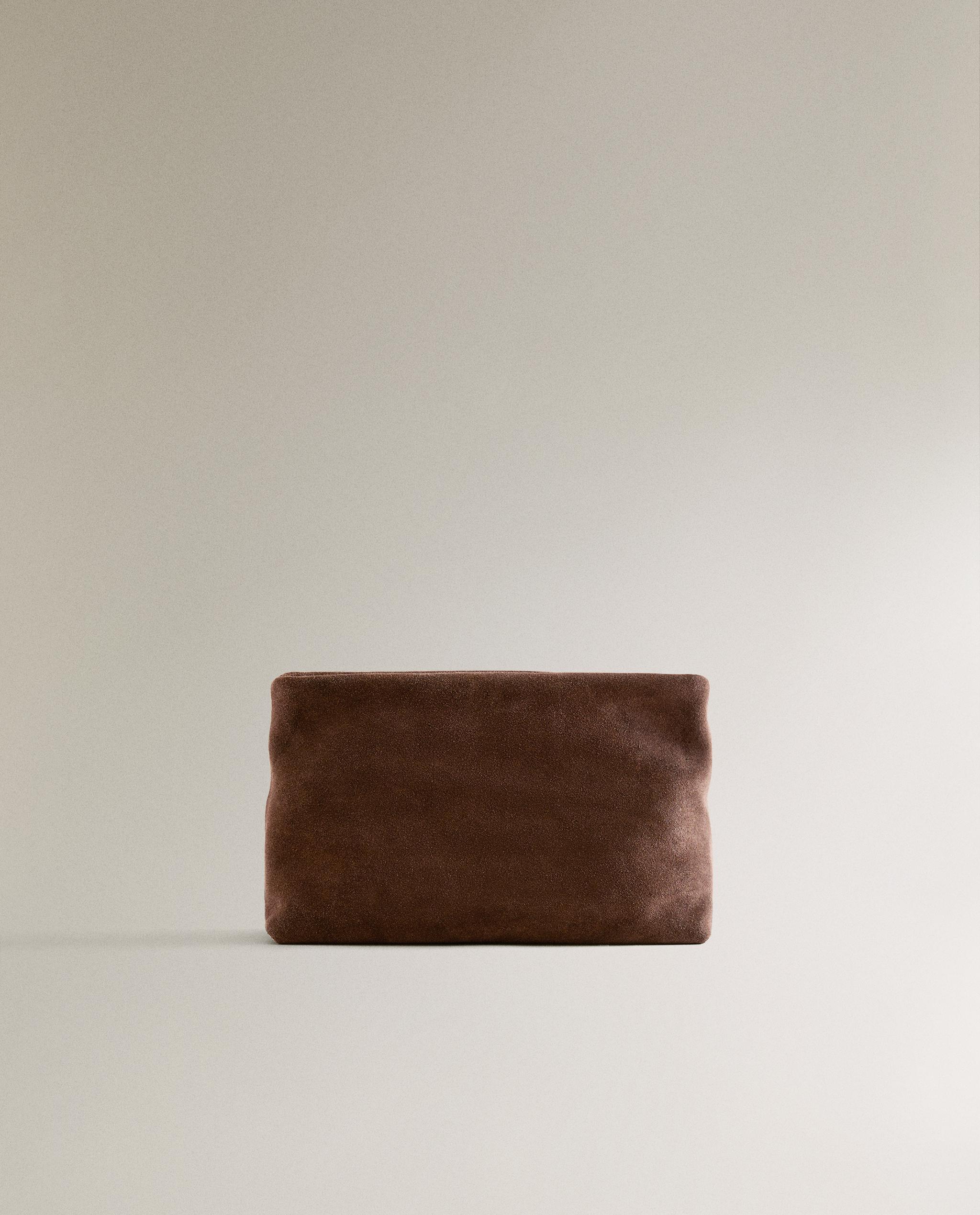 スエード コスメティックポーチ ミディアム | Zara Home 日本/Japan