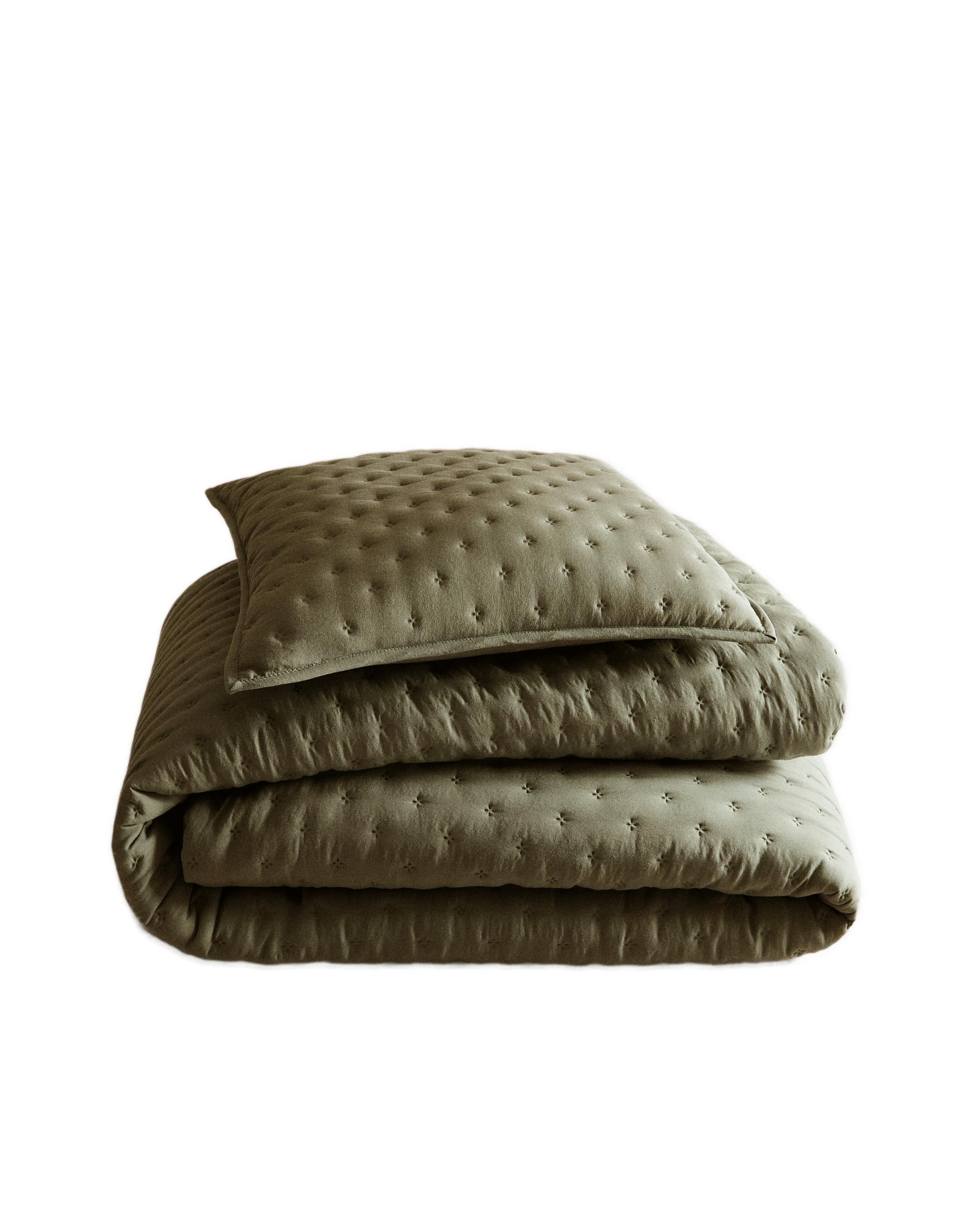 ザラホーム　キルト　ベットカバー　ブラック ザラホーム キルト ベットカバー ブラック ベッドカバー