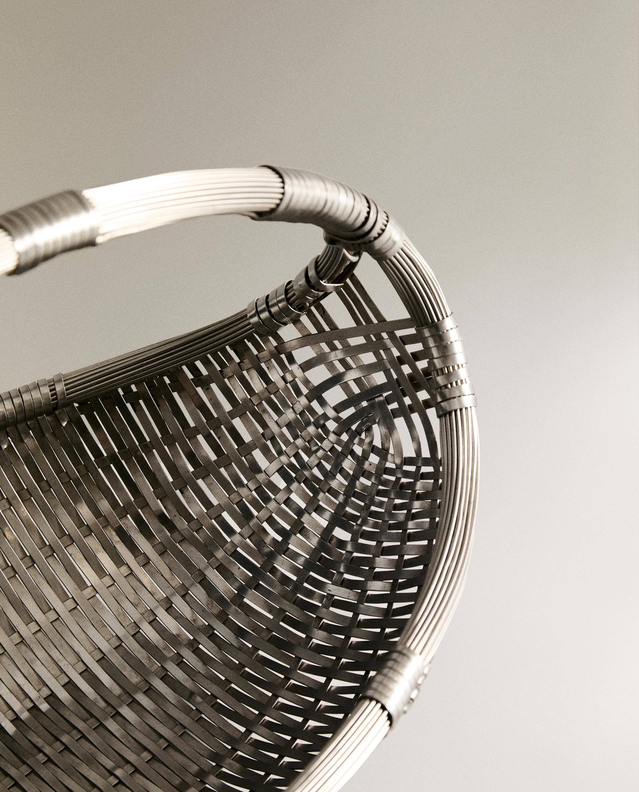 WOVEN METAL BASKET LOW I COLIN KING | Zara Home United States of