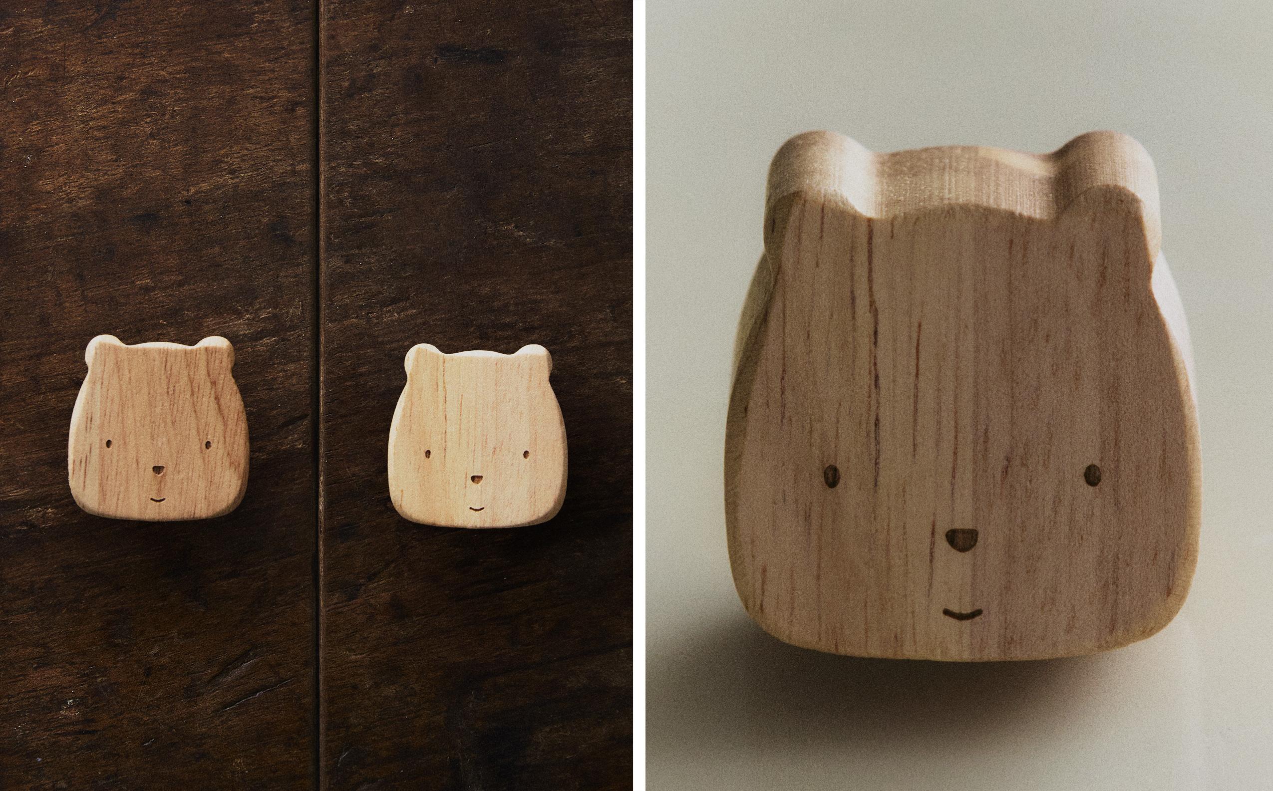 PACK OF KIDS' BEAR DOOR KNOBS (PACK OF 2) product thumbnail 2