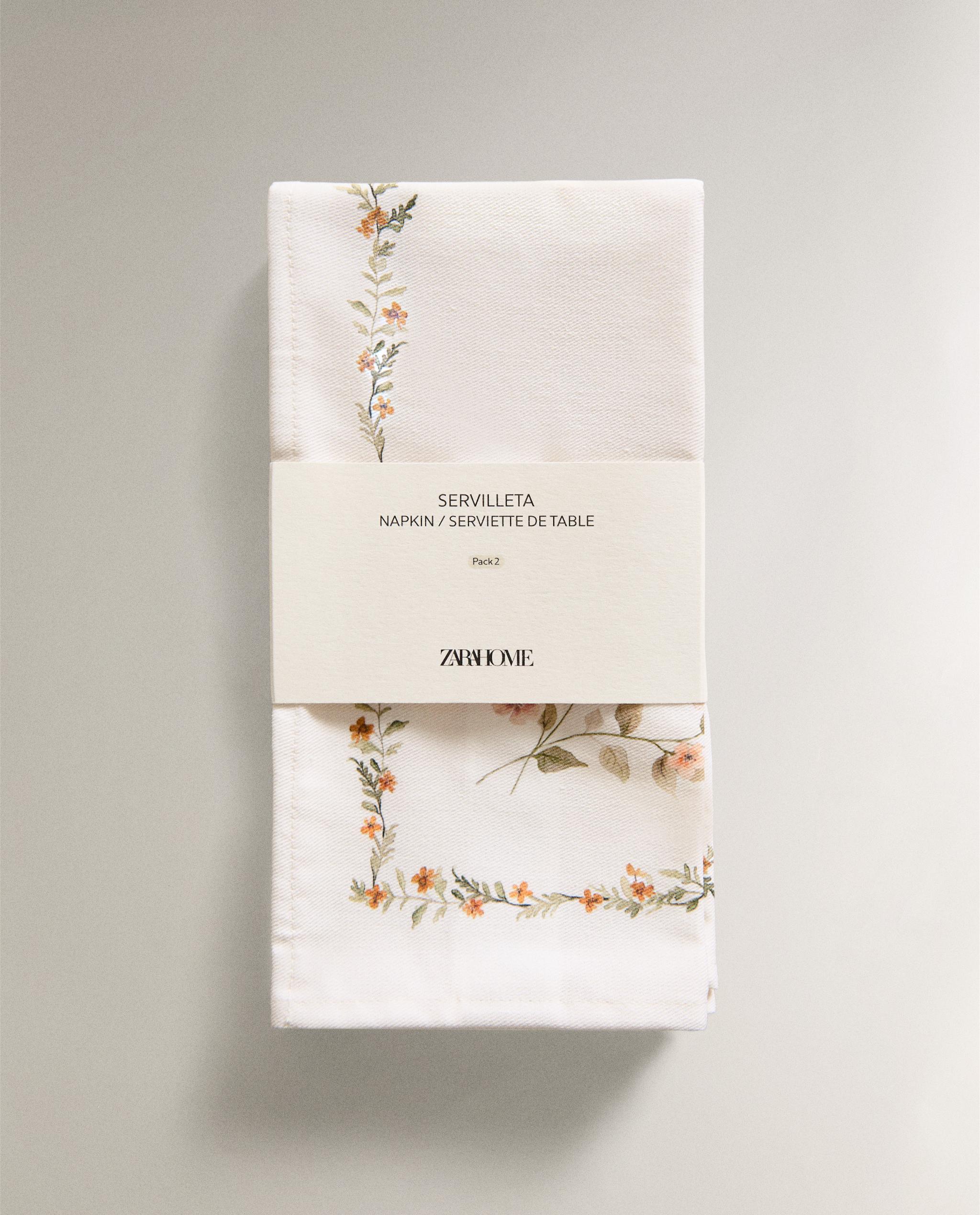 FLORAL PRINT NAPKIN (PACK OF 2) product thumbnail 8