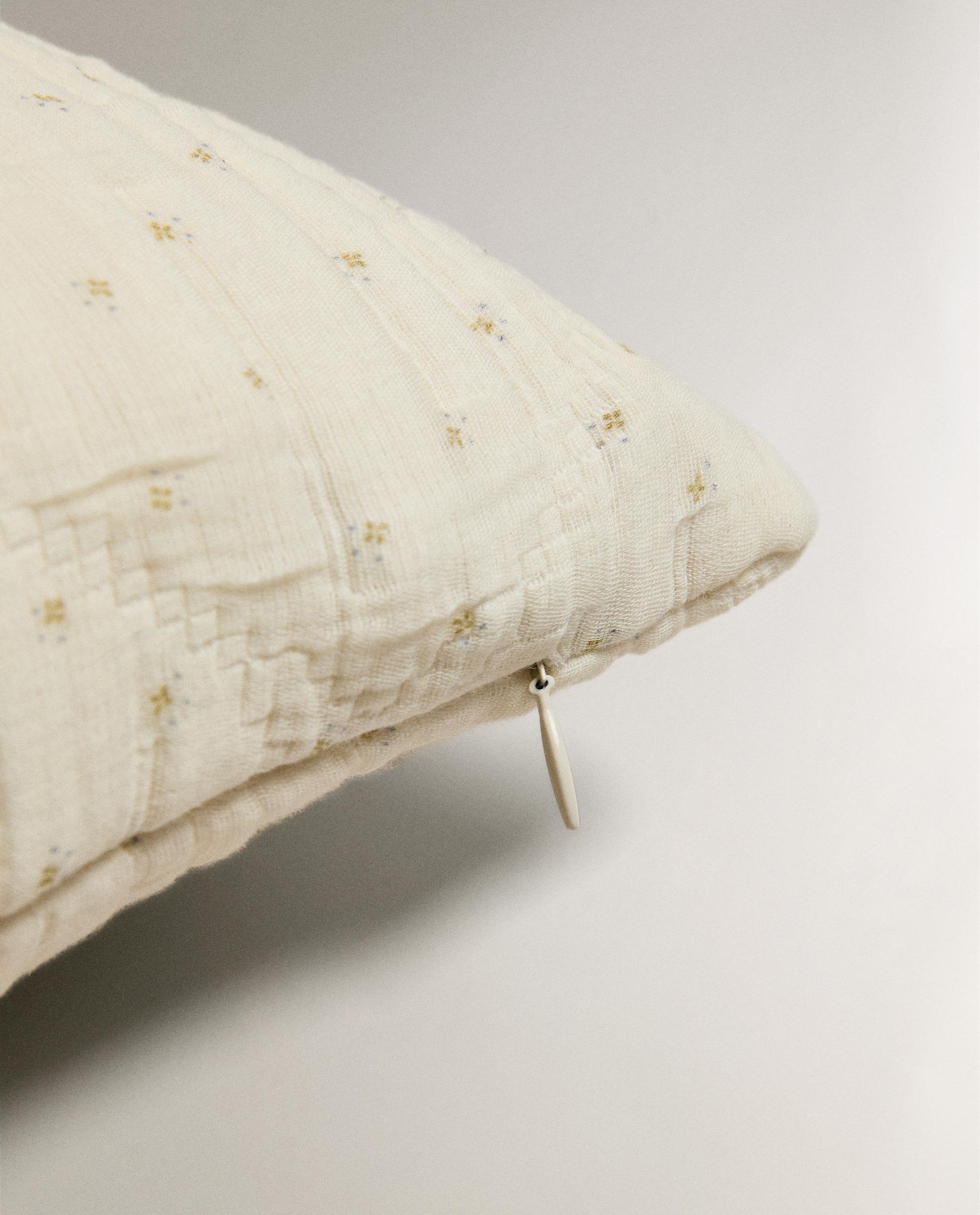 KIDS' FLORAL MUSLIN CUSHION COVER product thumbnail 4