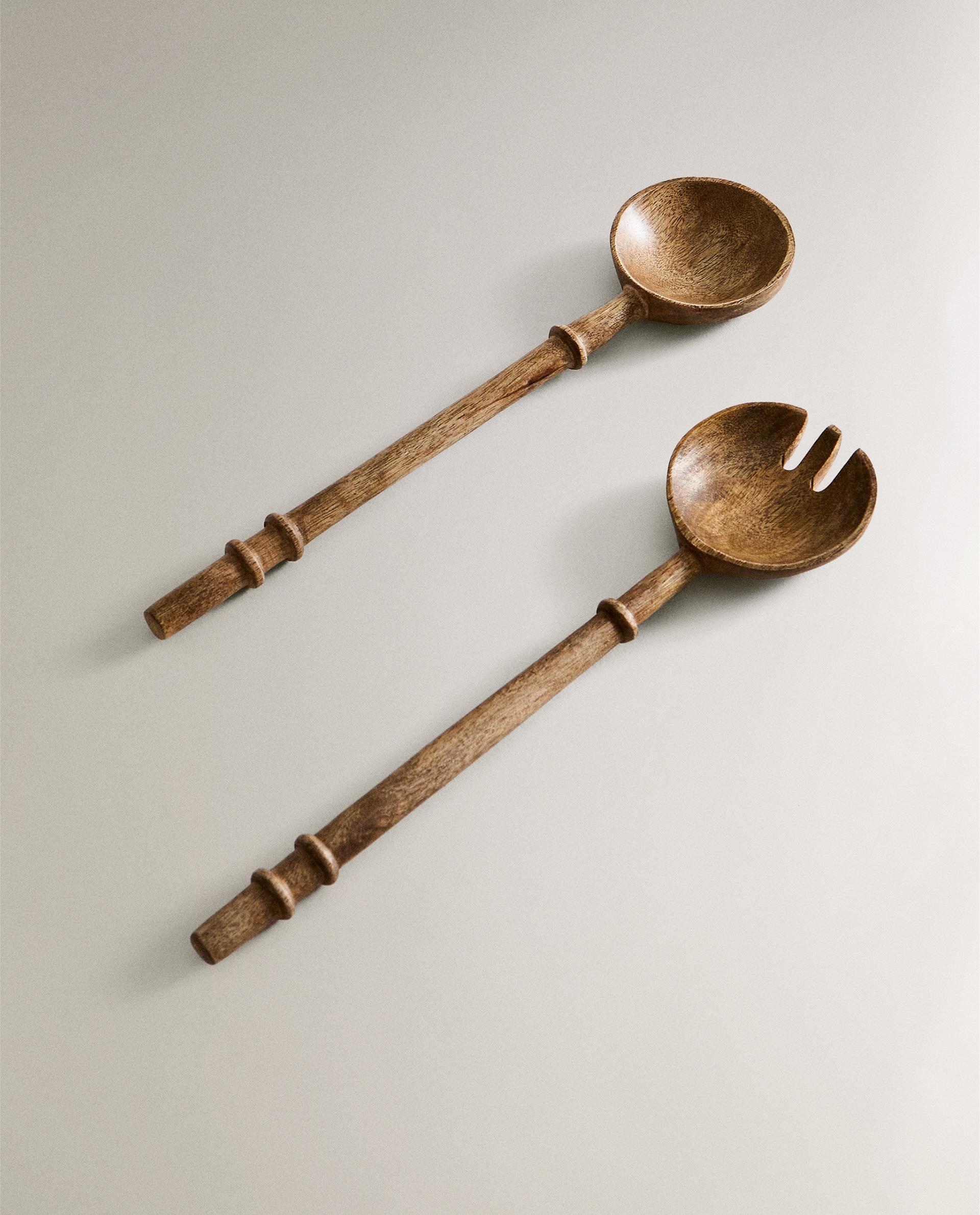 WOODEN SALAD CUTLERY SET (SET OF 2) product thumbnail 6