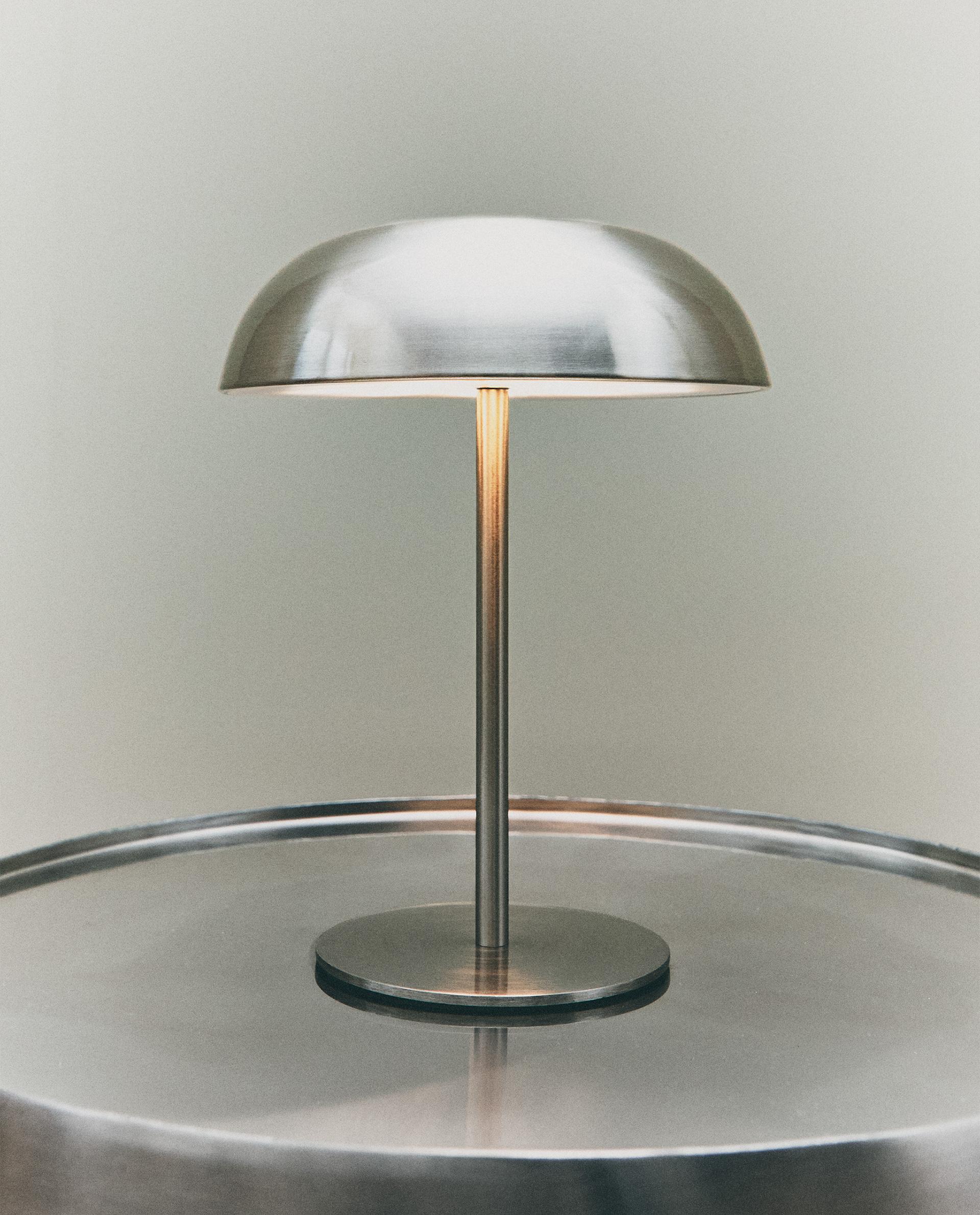 Zara Home Green Monochrome Touch Table Lamp