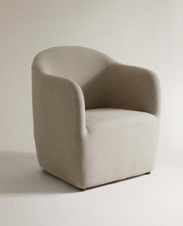 LINEN ACCENT CHAIR