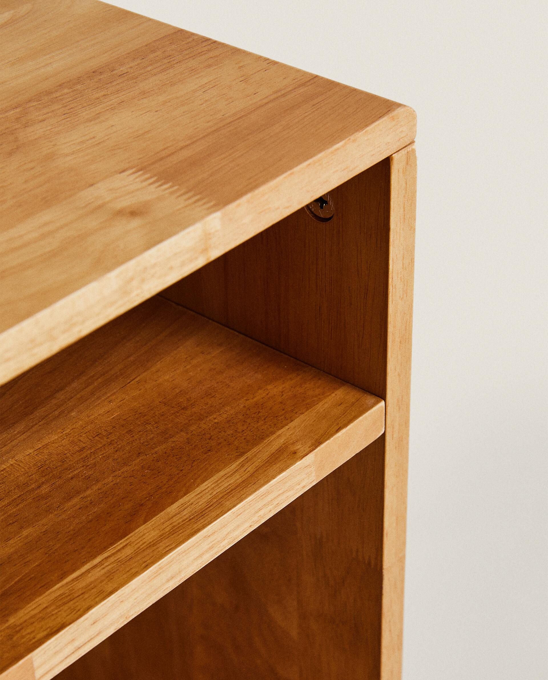 WOODEN BEDSIDE TABLE