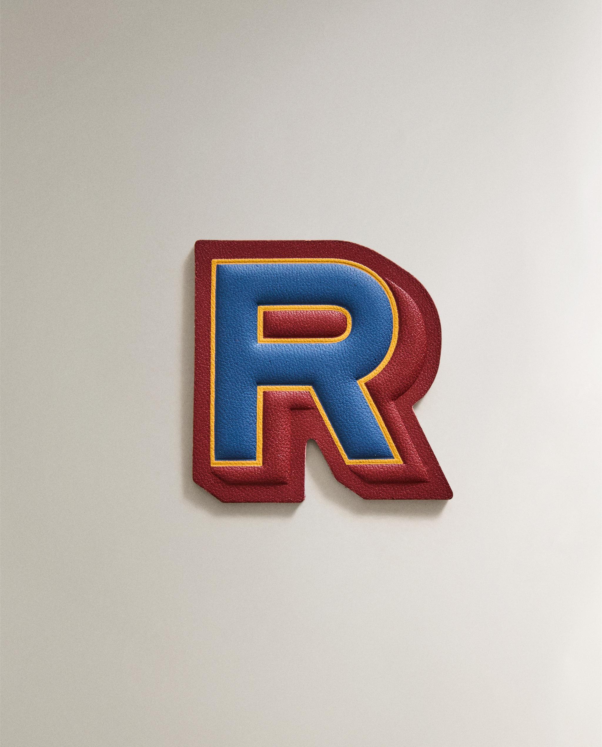 LEATHER LETTER R PATCH | Zara Home Ireland