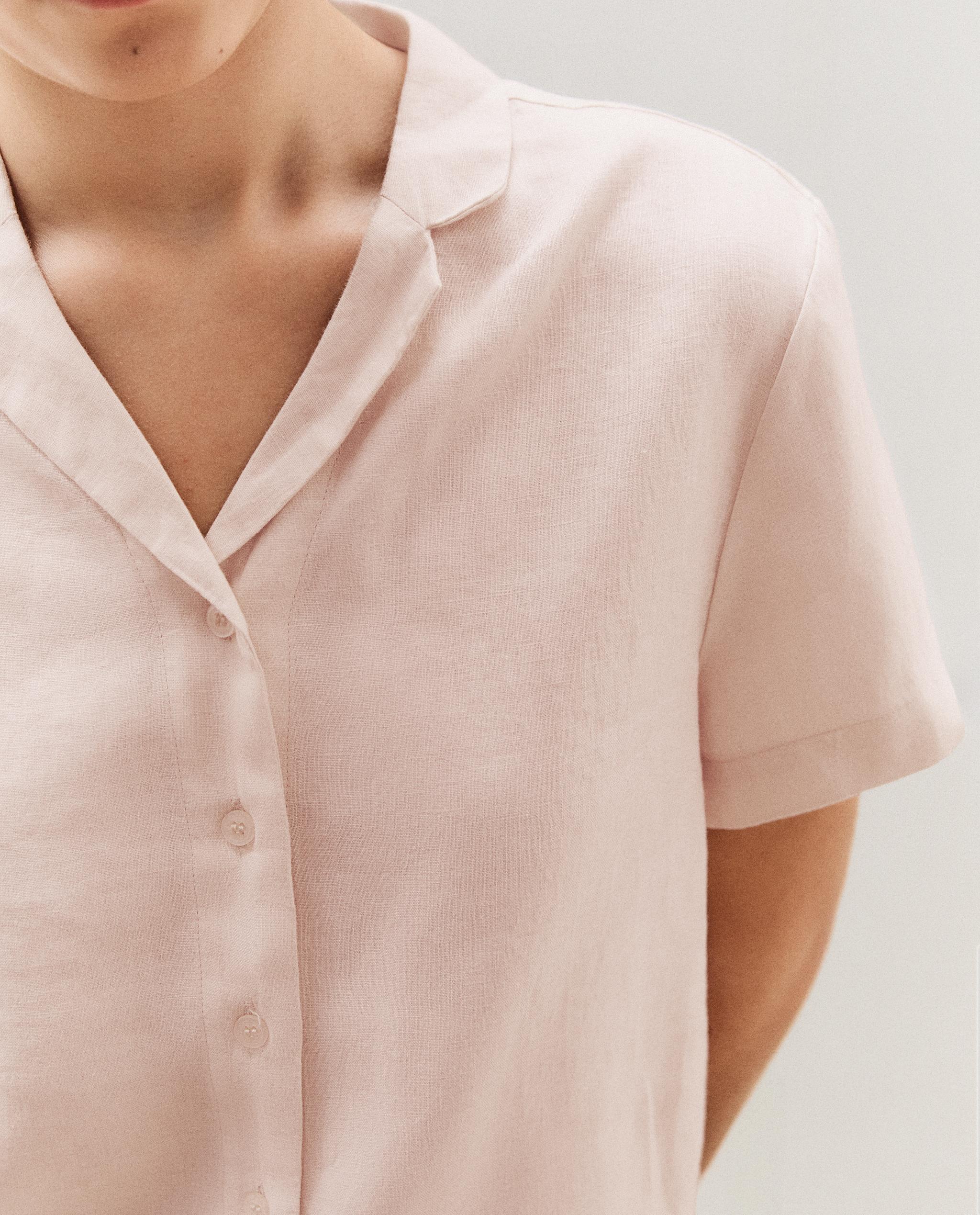SHORT-SLEEVED LINEN SHIRT product thumbnail 7