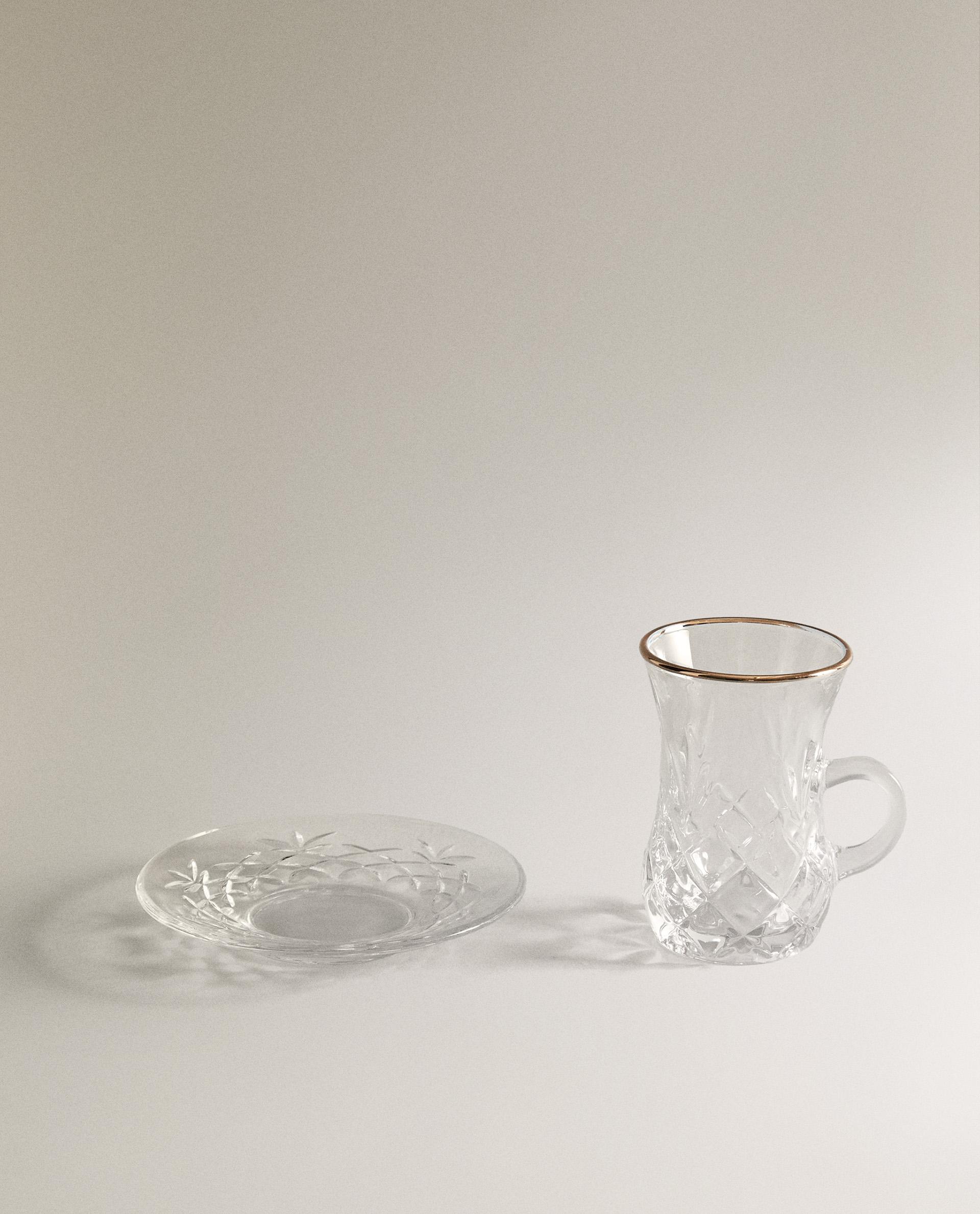 ENGRAVED GLASS TEACUP product thumbnail 4
