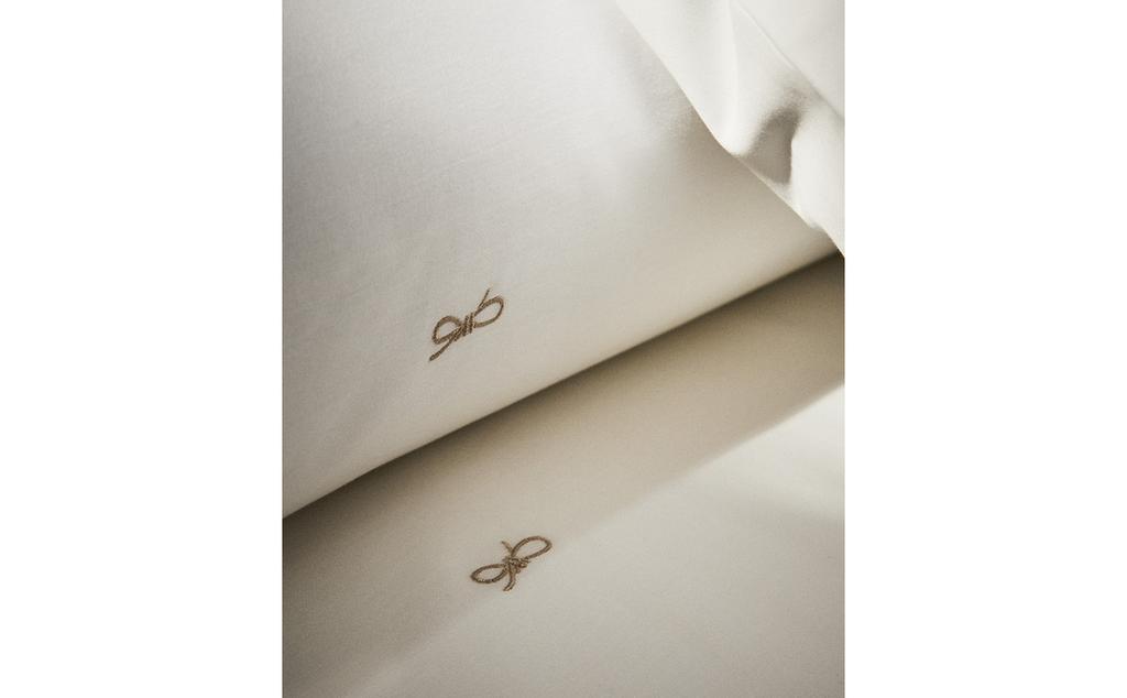 FUNDA NÓRDICA ALGODÓN SATÉN LAZOS (300 HILOS)