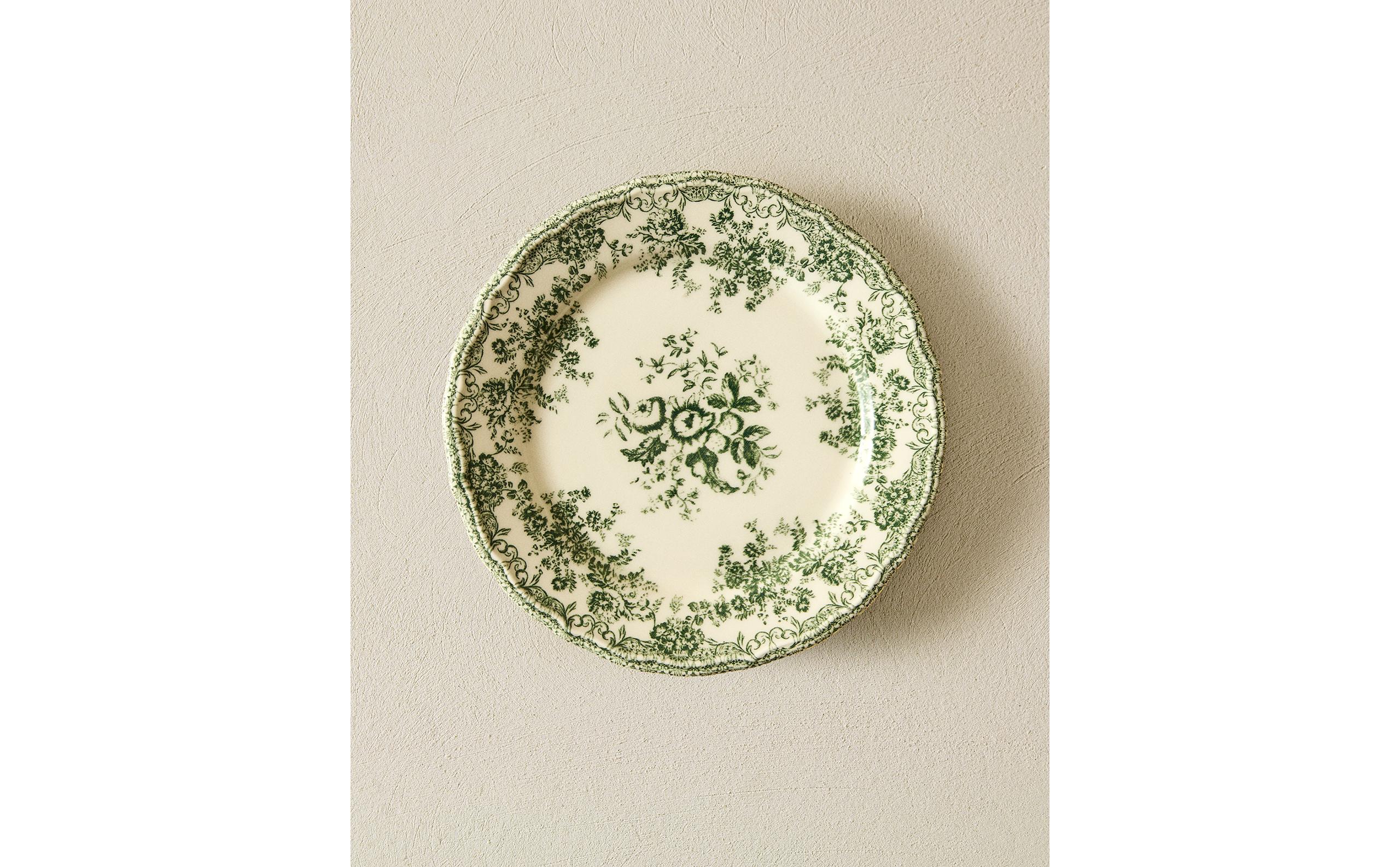 デザートプレート クレイポッタリー 花柄 | Zara Home 日本/Japan