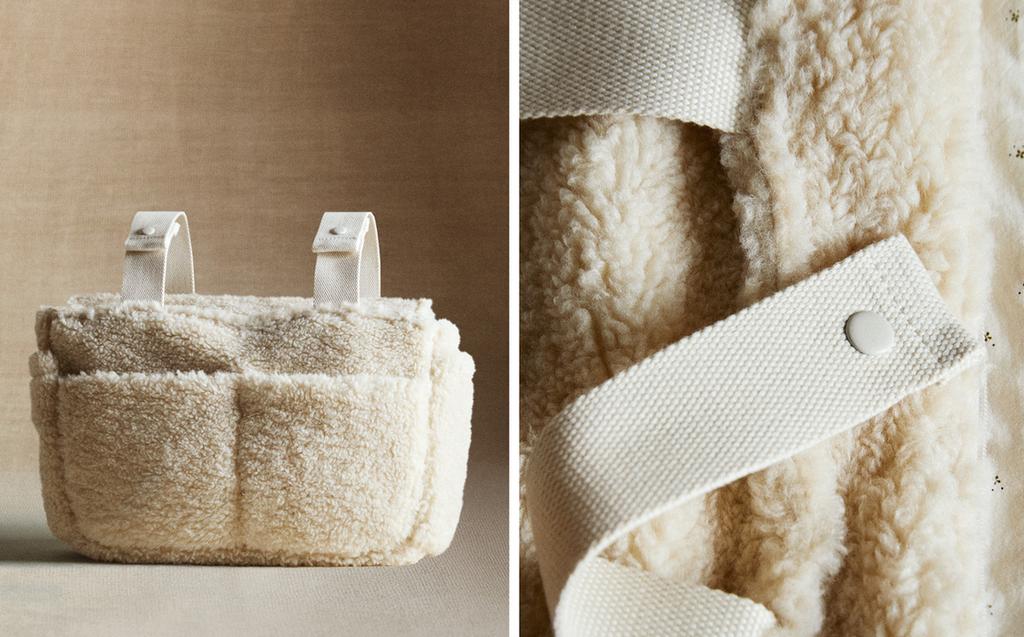 FAUX SHEARLING MATERNITY PUSHCHAIR BAG FAUX SHEARLING MATERNITY PUSHCHAIR BAG