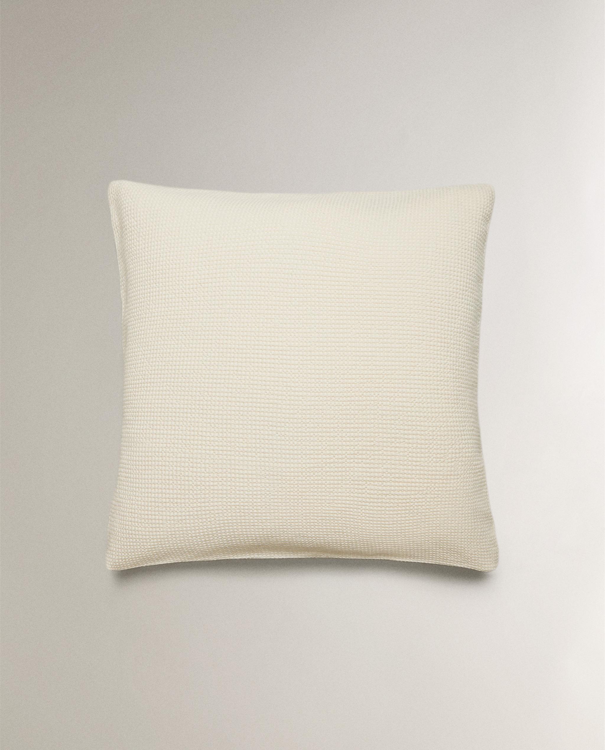 MINI WAFFLE-KNIT COTTON PILLOWCASE product thumbnail 15