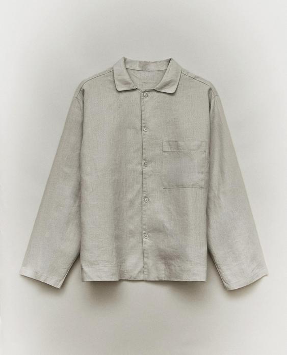 LINNEN BLOUSE MET ZAK