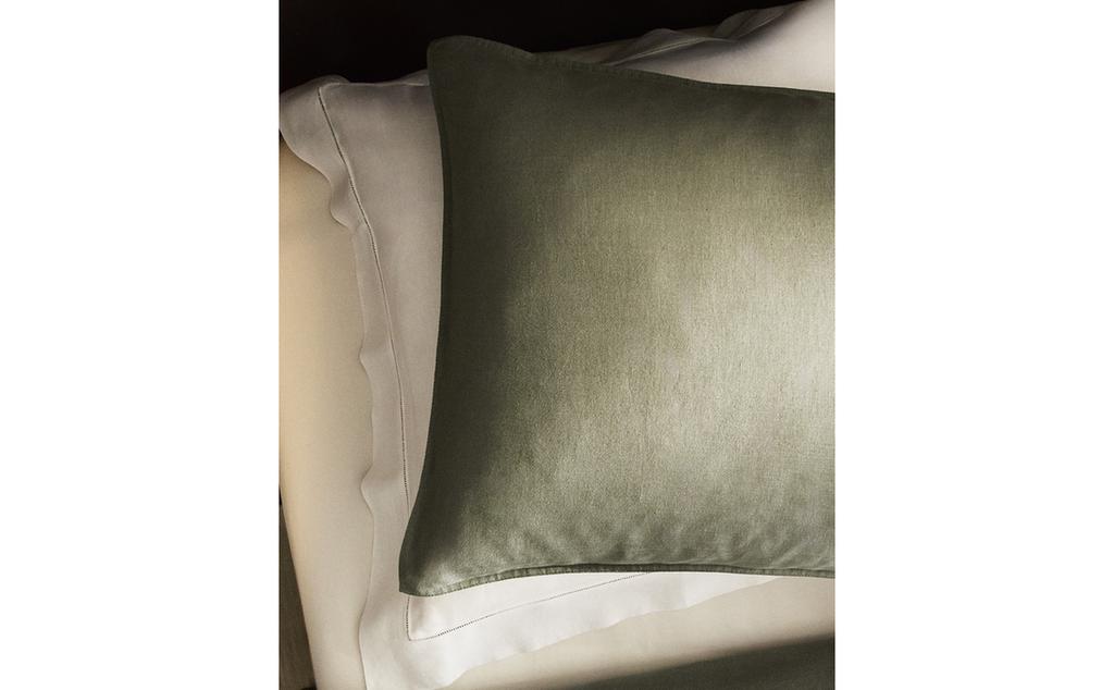 KOPFKISSENBEZUG WASHED-LOOK LEINEN (140 G/M²)