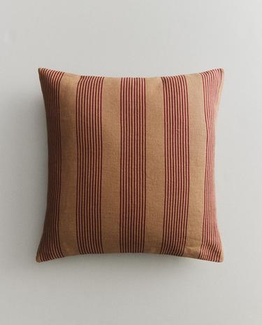 STRIPED THROW PILLOW COVER