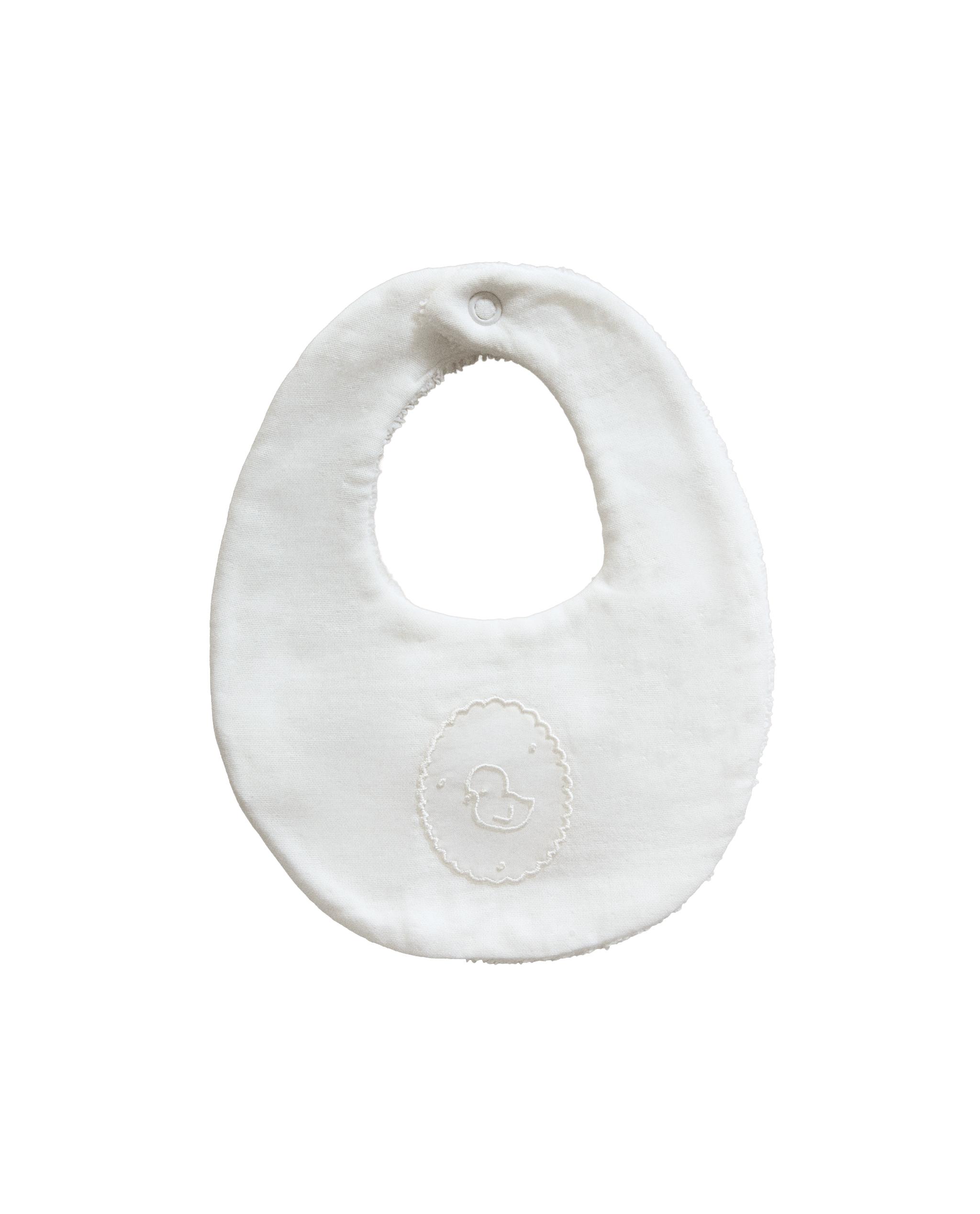 BABY BIB WITH EMBROIDERED CHICK product thumbnail 4