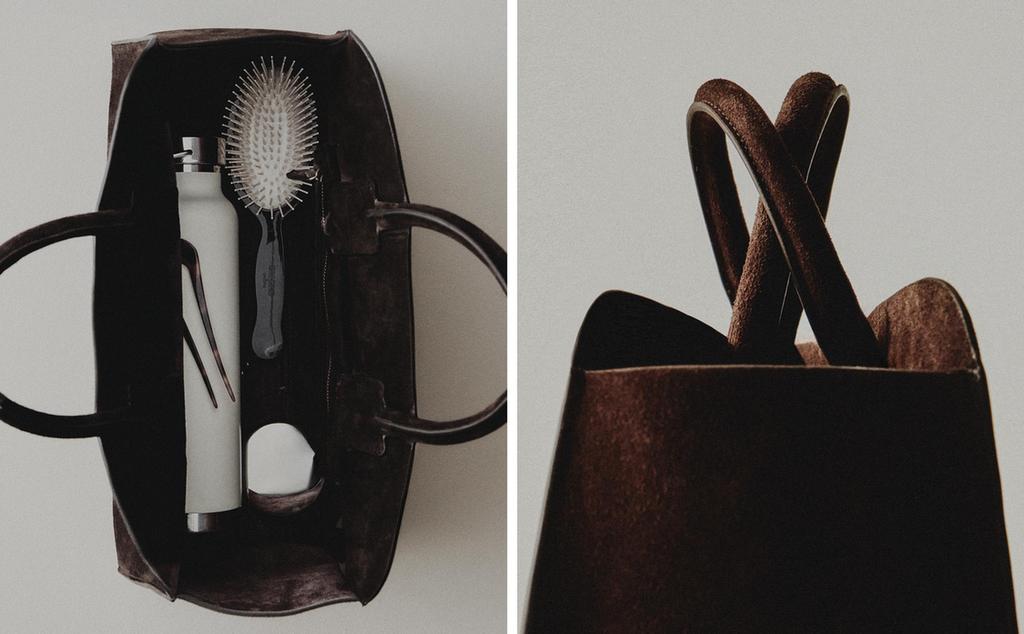 MINI SPLIT LEATHER TOTE BAG