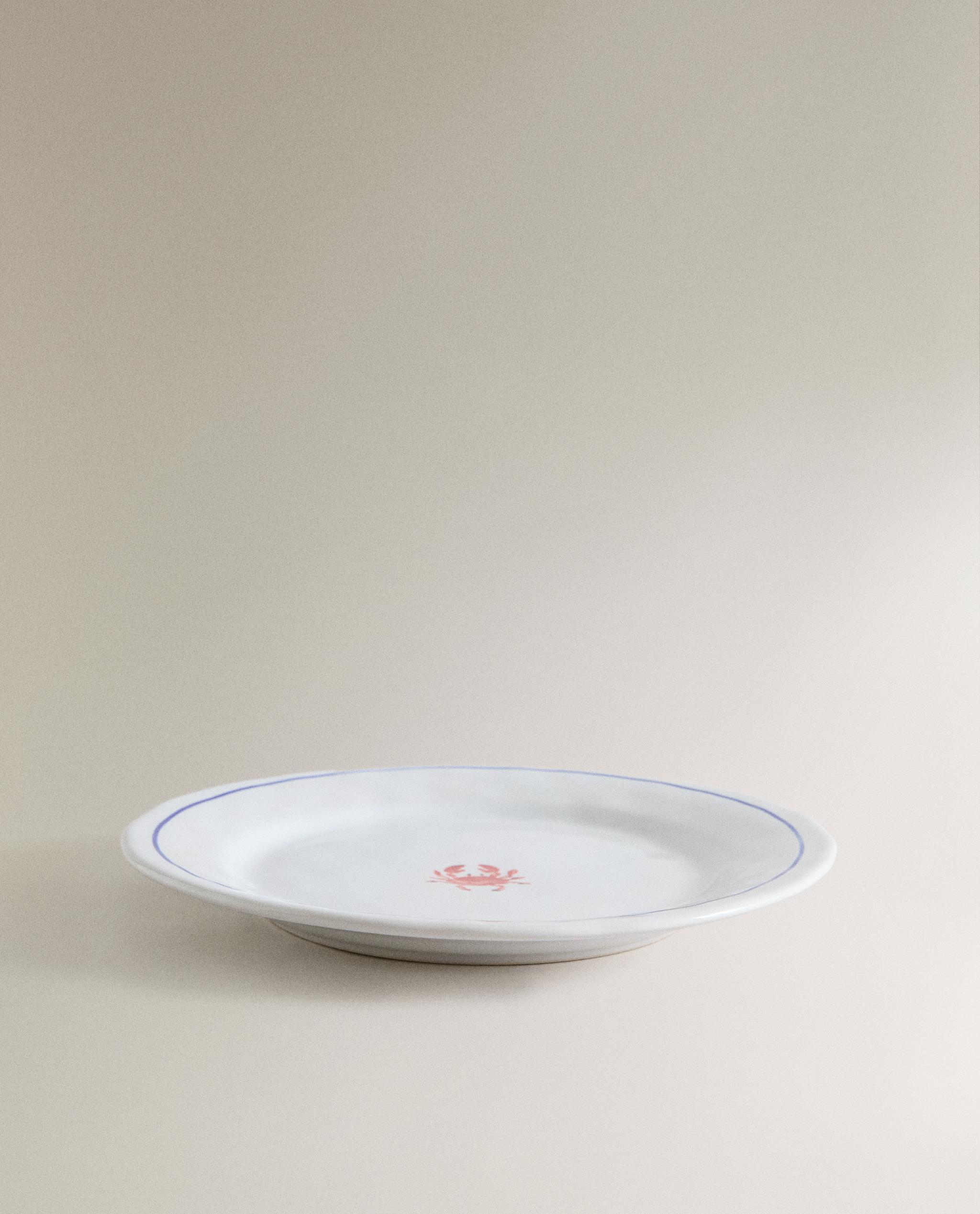 SEA CREATURE STONEWARE DESSERT PLATE product thumbnail 7