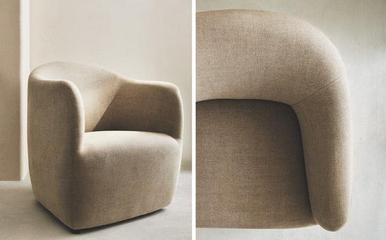 LINEN ACCENT CHAIR