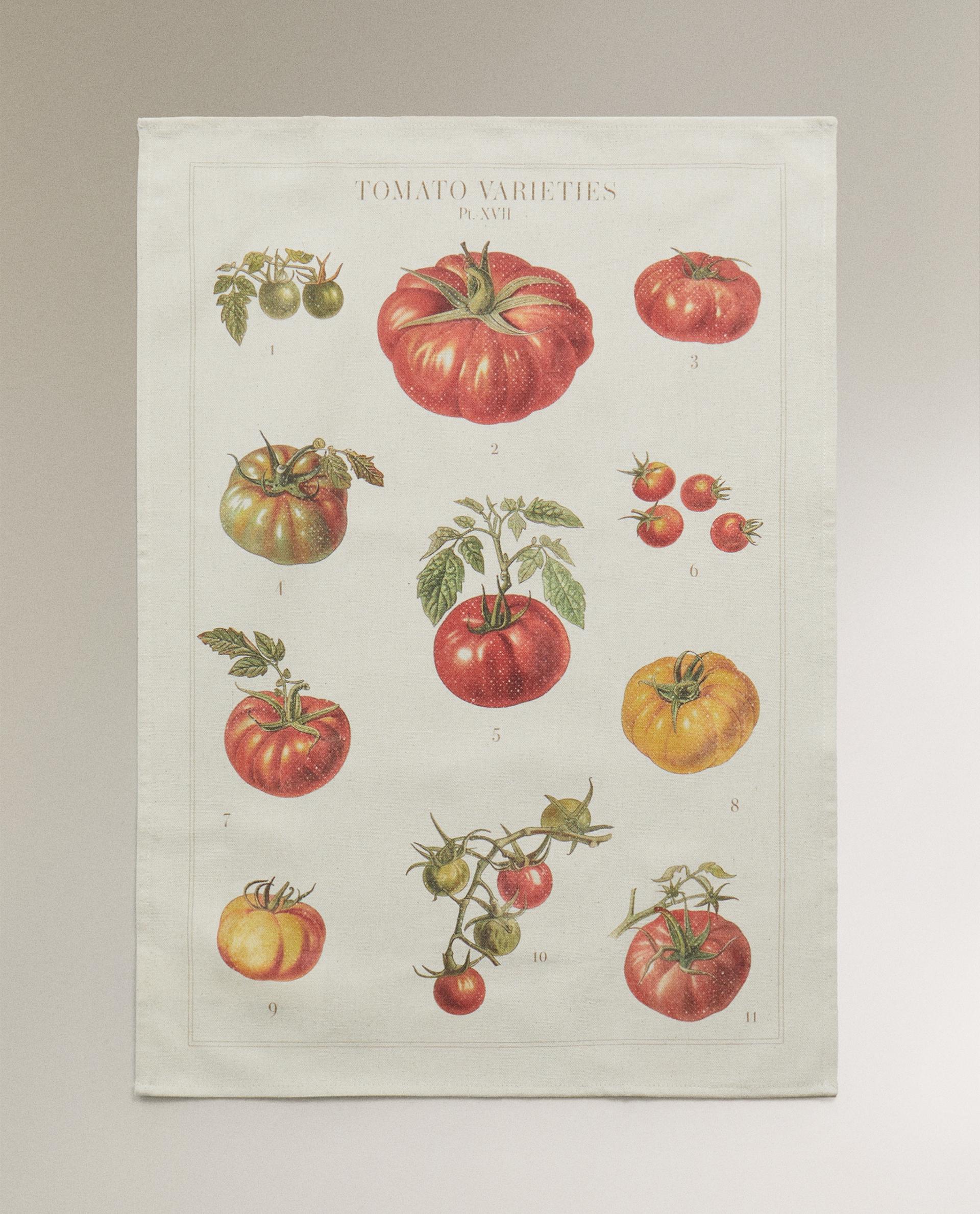 TEA TOWEL WITH TOMATO PRINT (PACK OF 2)