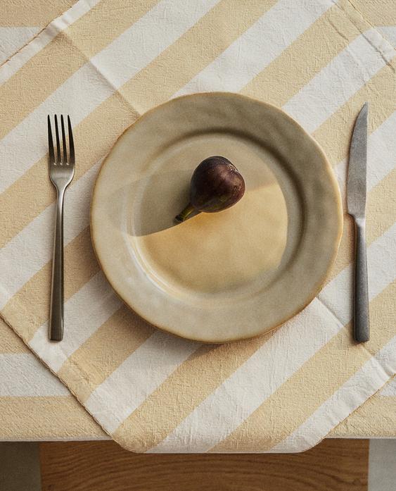 DYED THREAD STRIPED TABLECLOTH DYED THREAD STRIPED TABLECLOTH