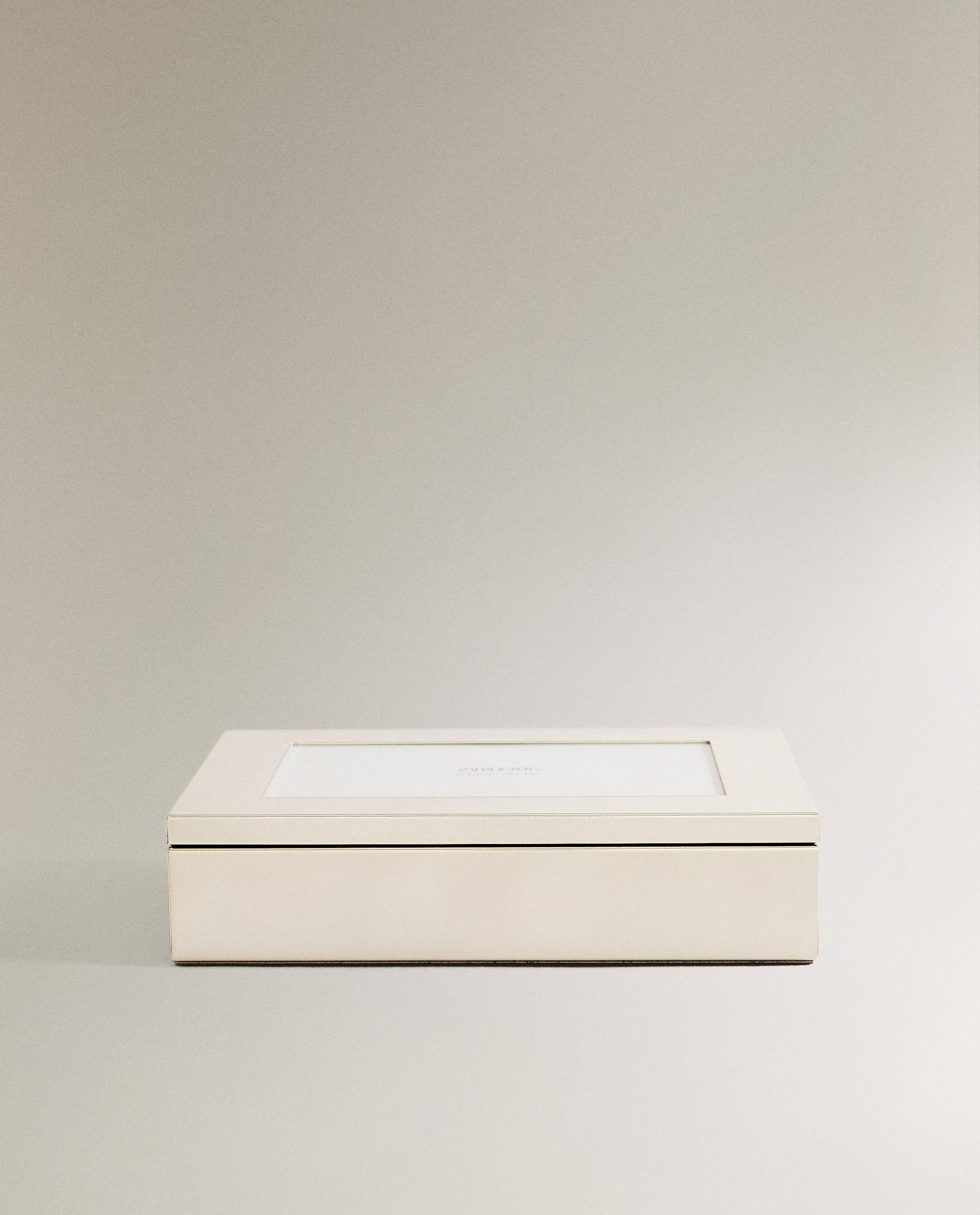 新品 ZARA  大きいサイズ ミラージュエリーボックス 即納】#ミラー付き 三段 引き出し ジュエリー ボックス 全2色