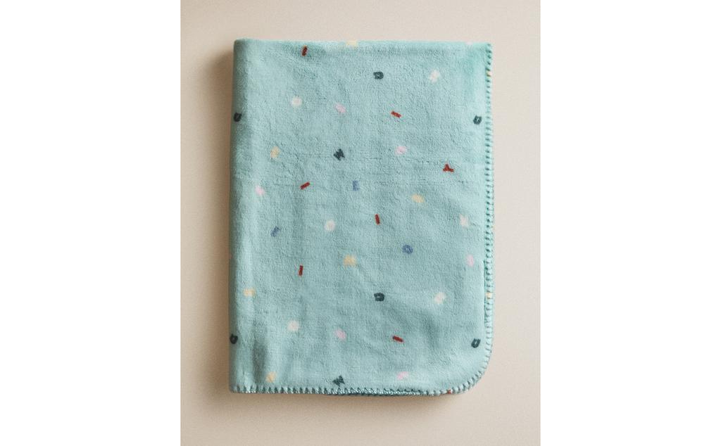 MICKEY & MINNIE ©DISNEY LETTERS FLEECE BABY BLANKET