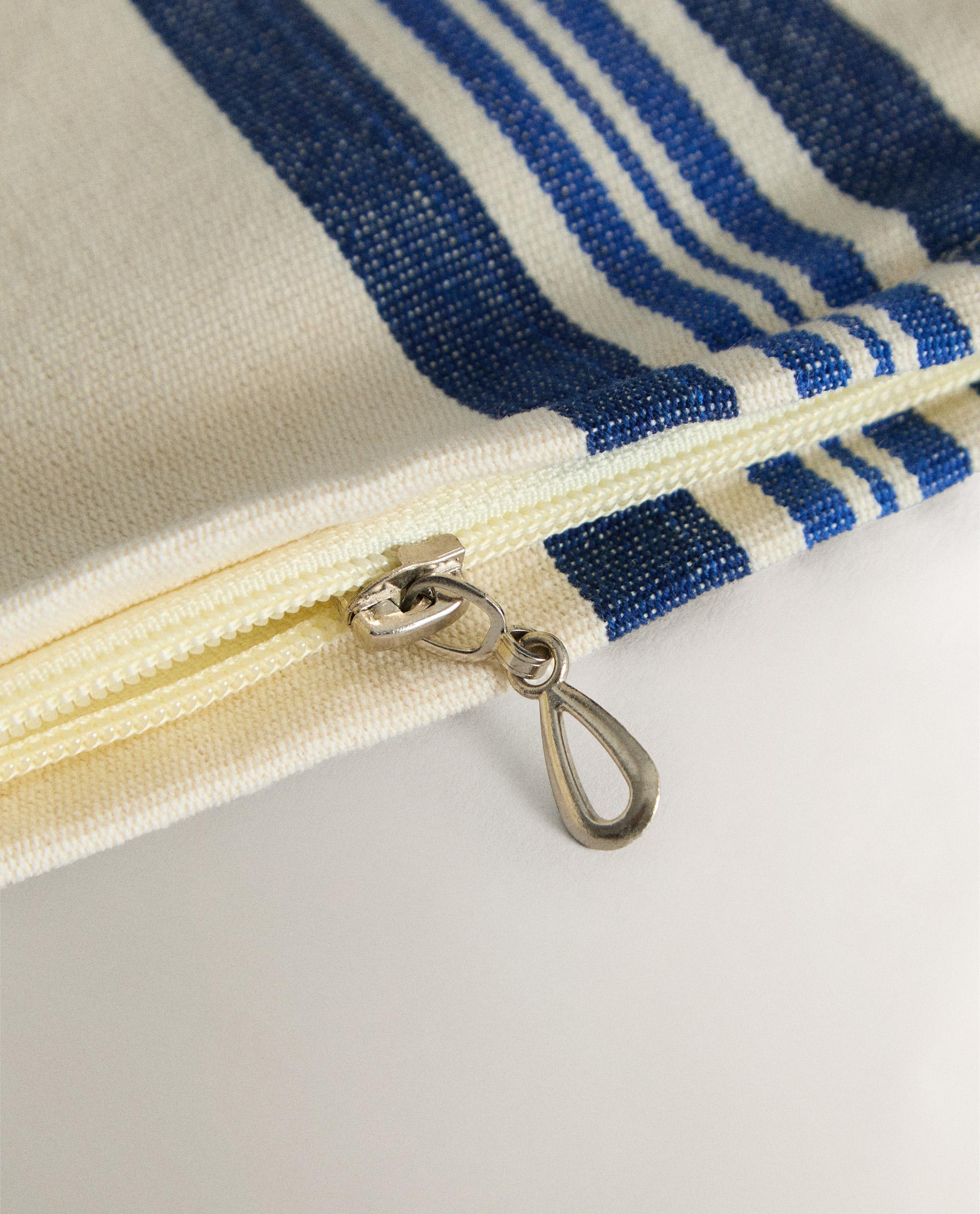 STRIPED COTTON TOILETRY BAG X TENSIRA