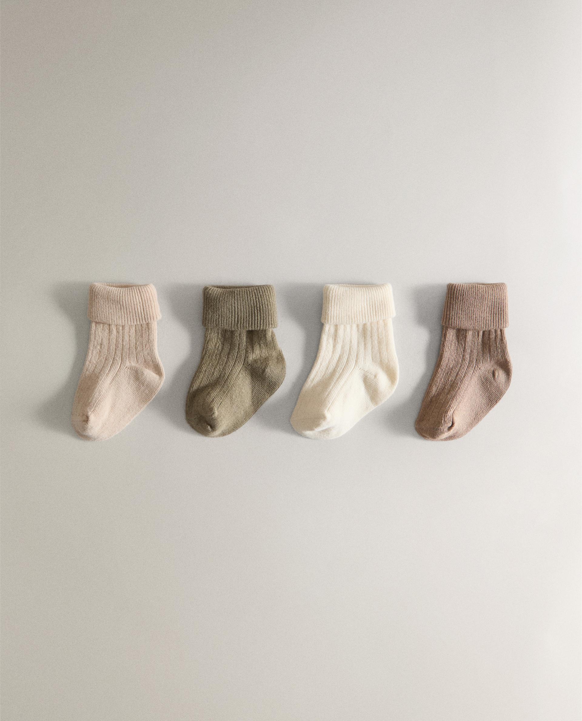 MULTICOLOURED BABY SOCKS (PACK OF 4) product thumbnail 8