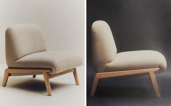 ACCENT CHAIR UPHOLSTERED IN LINEN