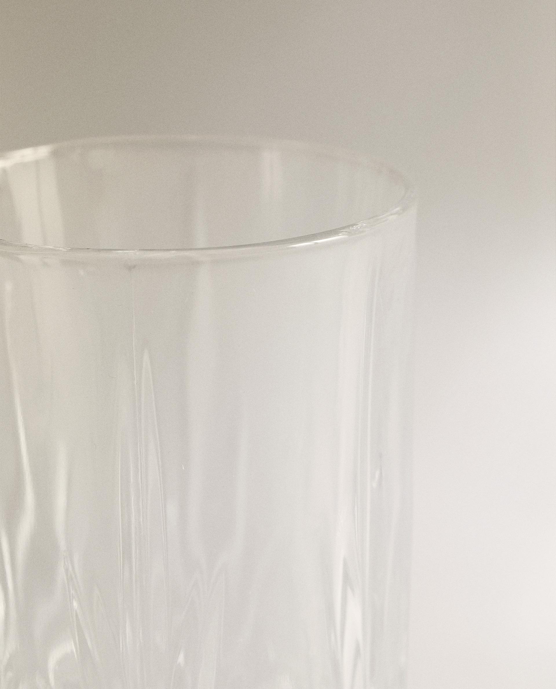 TALL GLASS WITH RAISED DESIGN product thumbnail 7
