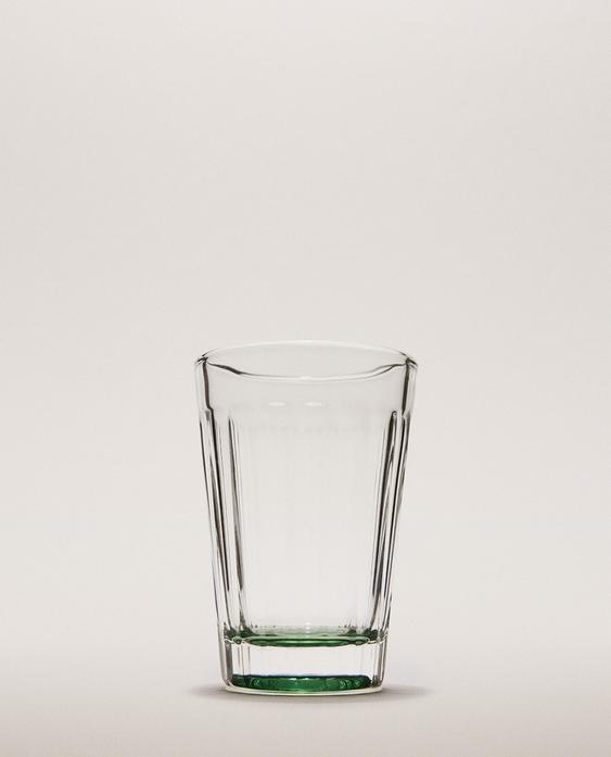 GOBELET VERRE RELIEF BASE COULEUR