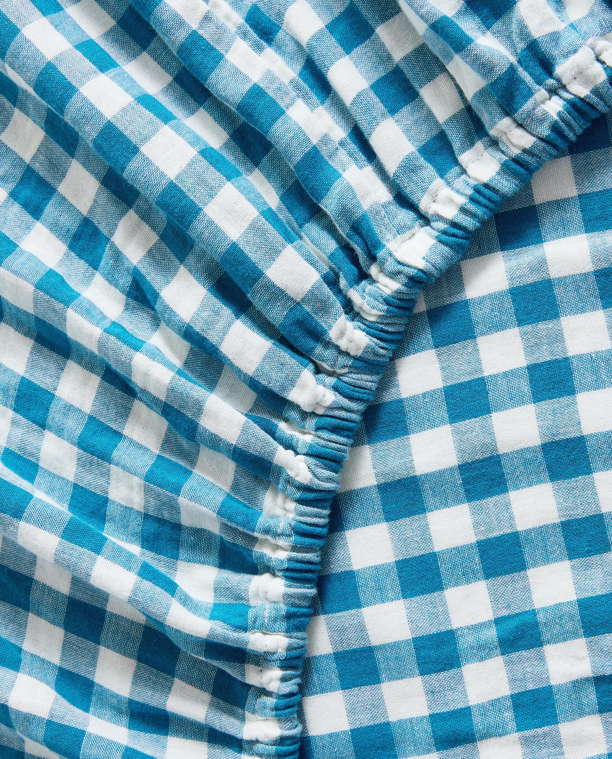 KIDS' CHECK MUSLIN FITTED SHEET product thumbnail 2