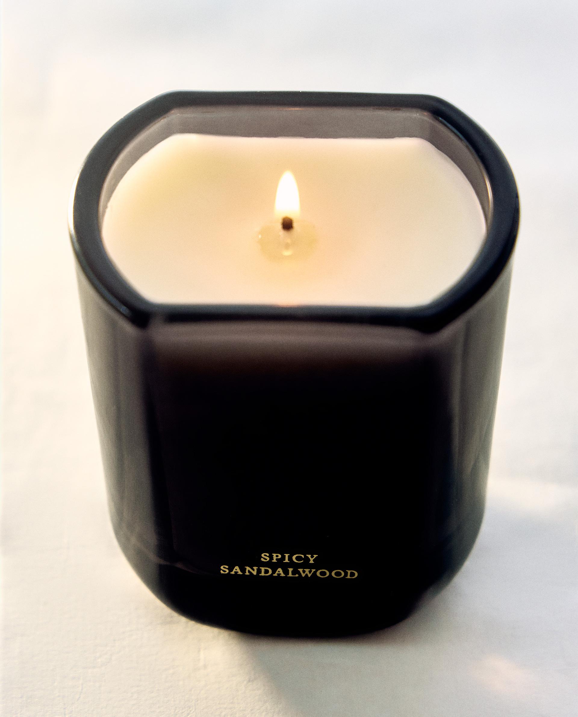 220 G) SPICY SANDALWOOD アロマティックキャンドル | Zara Home 日本