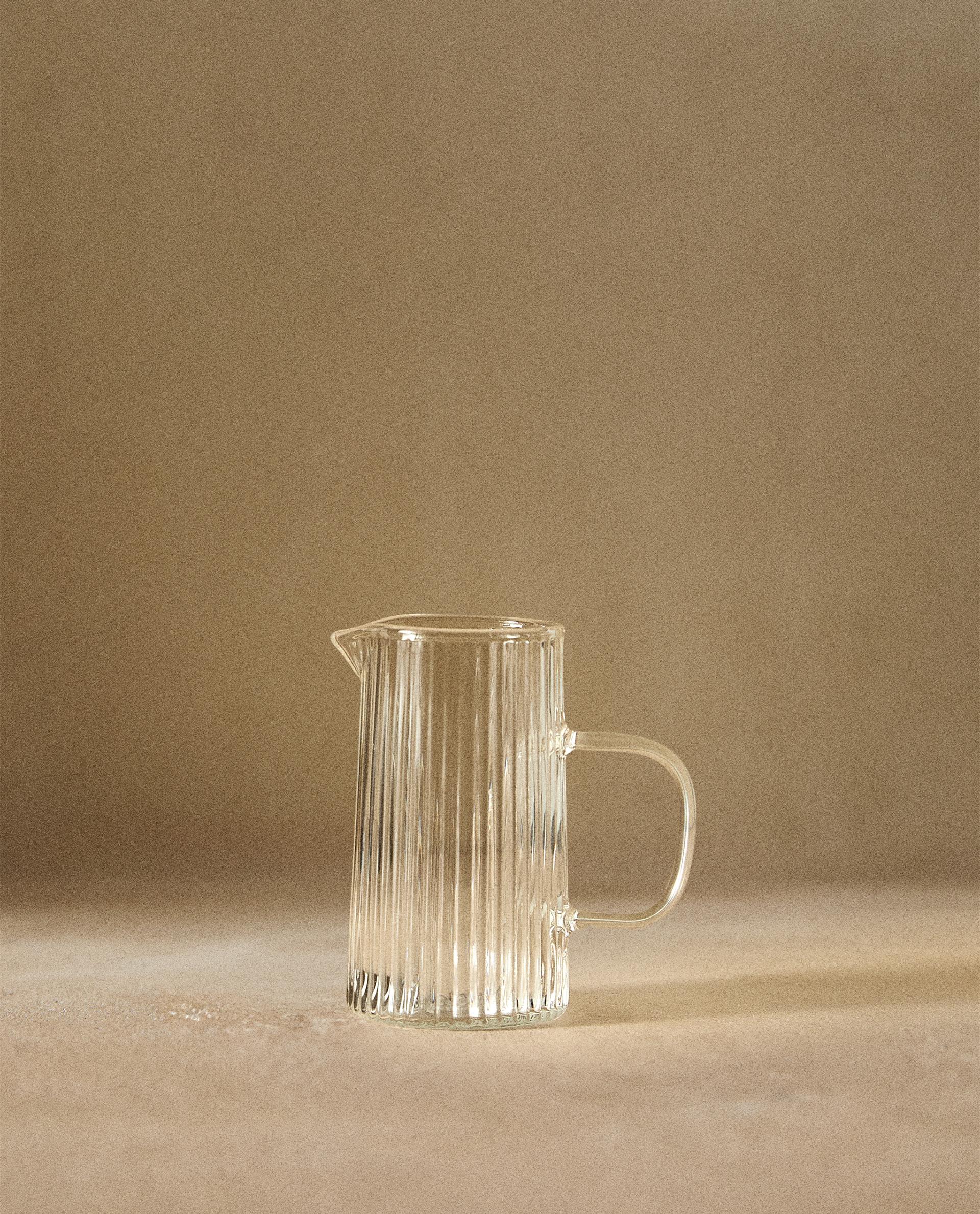 STRIPED BOROSILICATE GLASS NIGHT SET (SET OF 2) | Zara Home STRIPED BOROSILICATE GLASS NIGHT SET (SET OF 2) | Zara Home