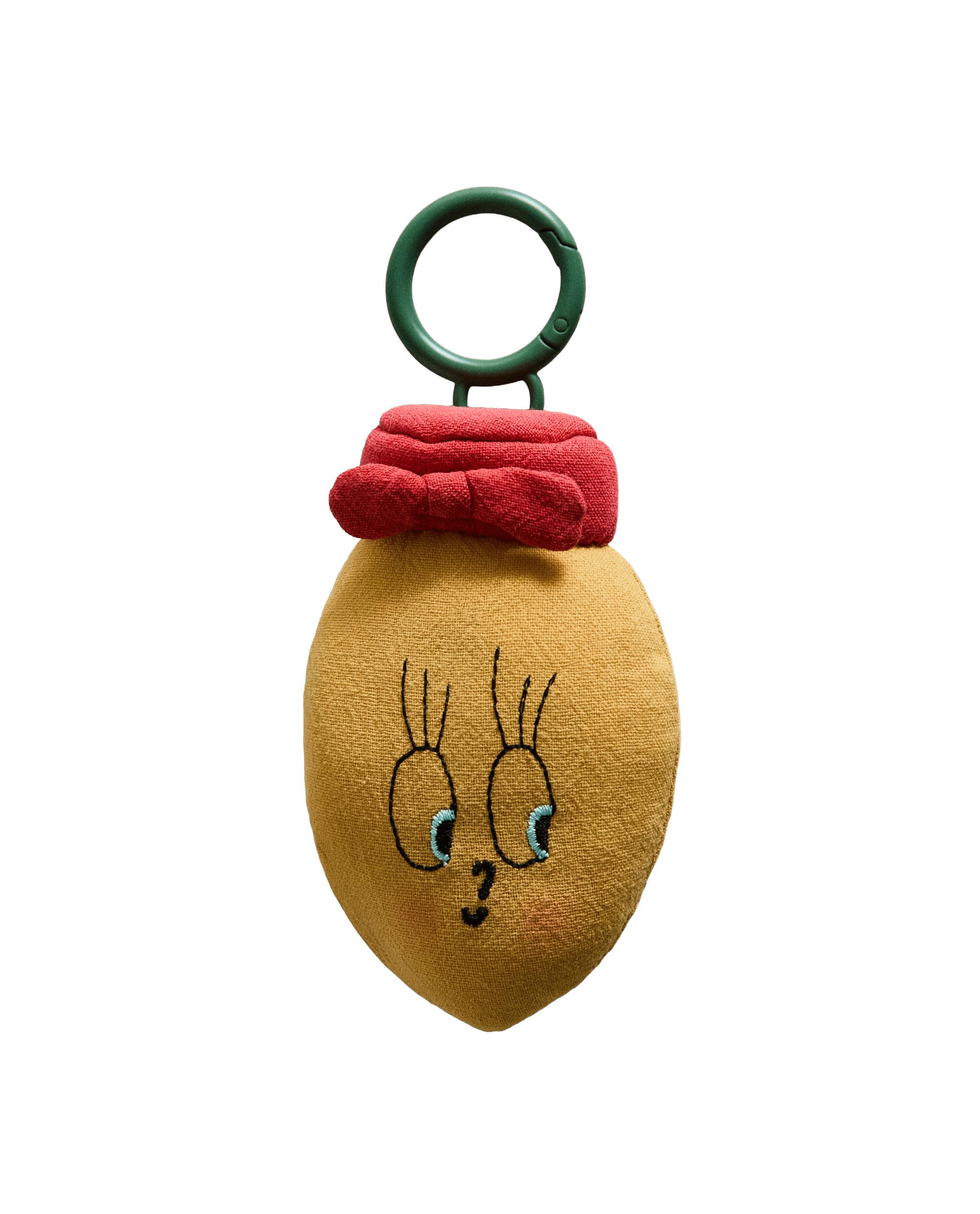 Portachiavi Metallo Little Lemon Con Strass, Simpatico Regalo Donna