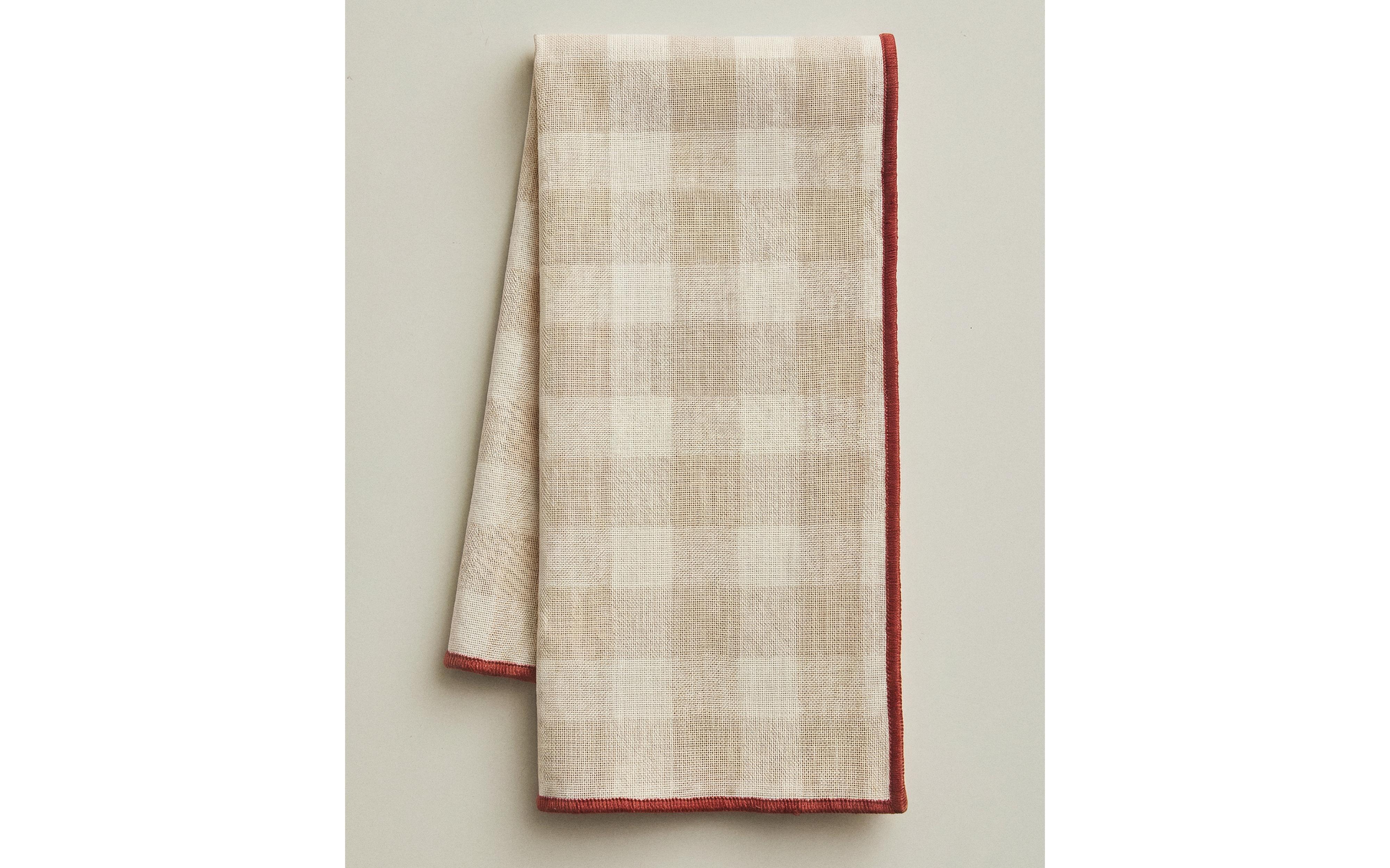 PACK OF CHECK NAPKINS WITH TOPSTITCHING (PACK OF 2) product thumbnail 8