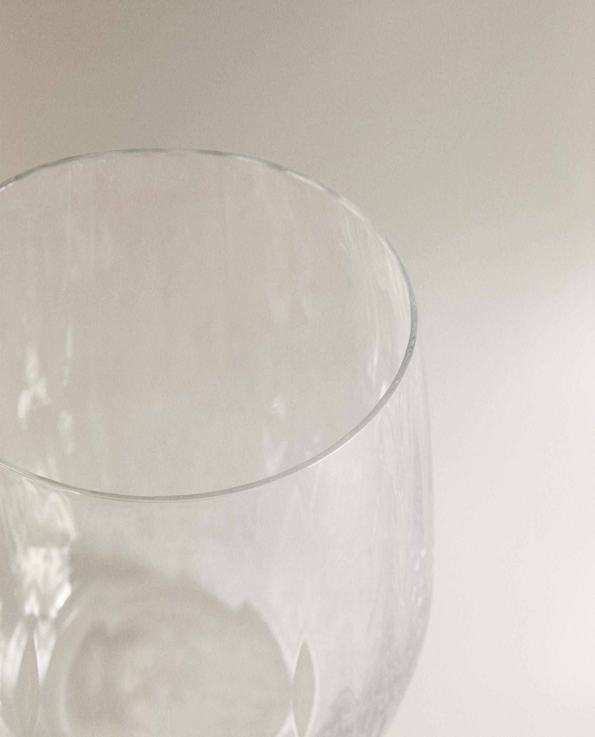 BOHEMIA CRYSTAL TUMBLER WITH LINES