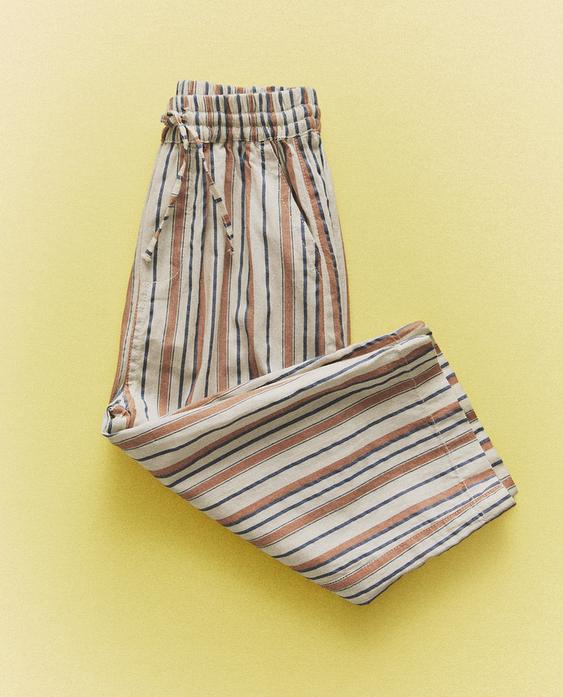 KIDS' GESTREEPTE STRANDBROEK KIDS' GESTREEPTE STRANDBROEK